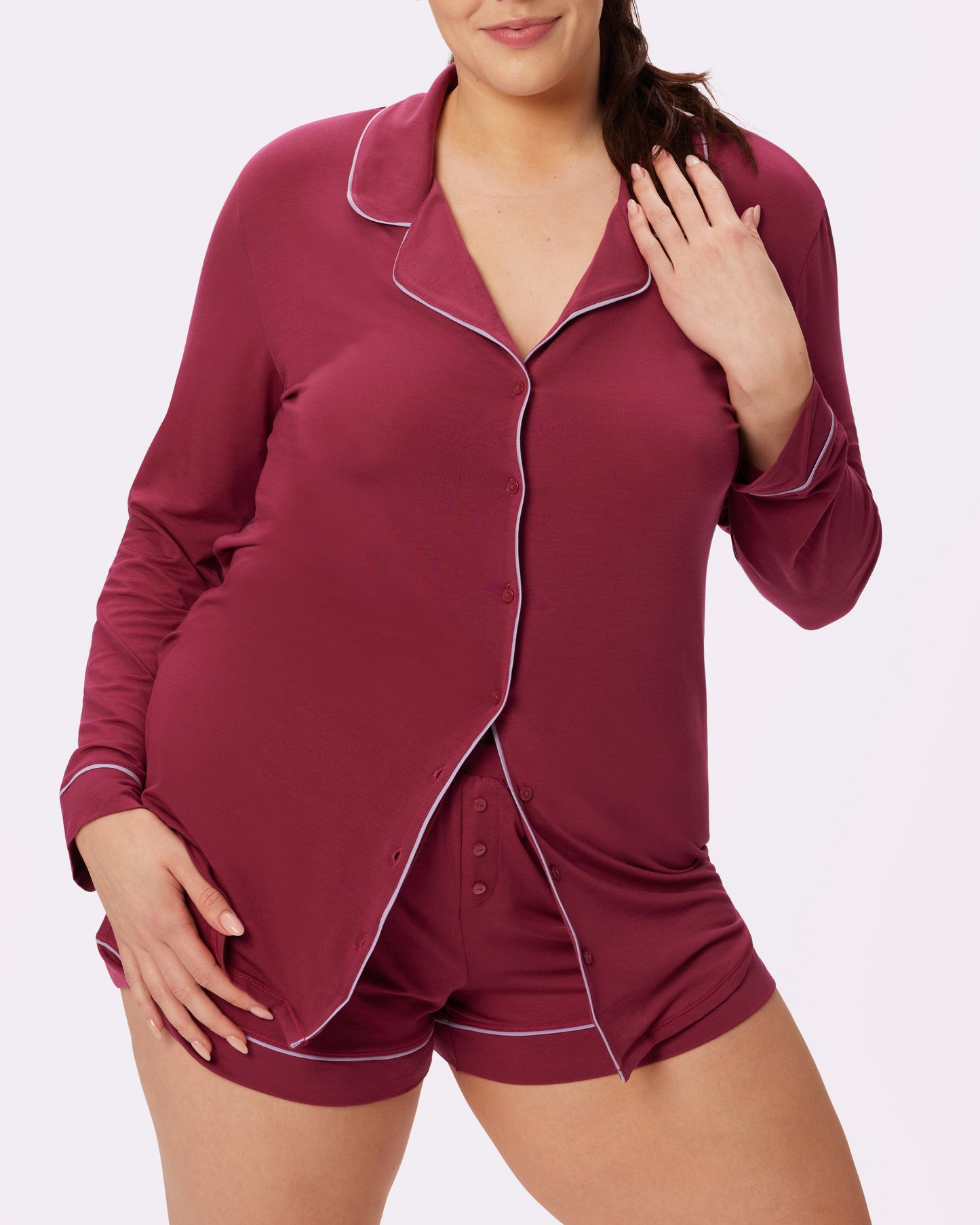 Cloud Longsleeve Button Up | SuperSoft (Lambrusco)