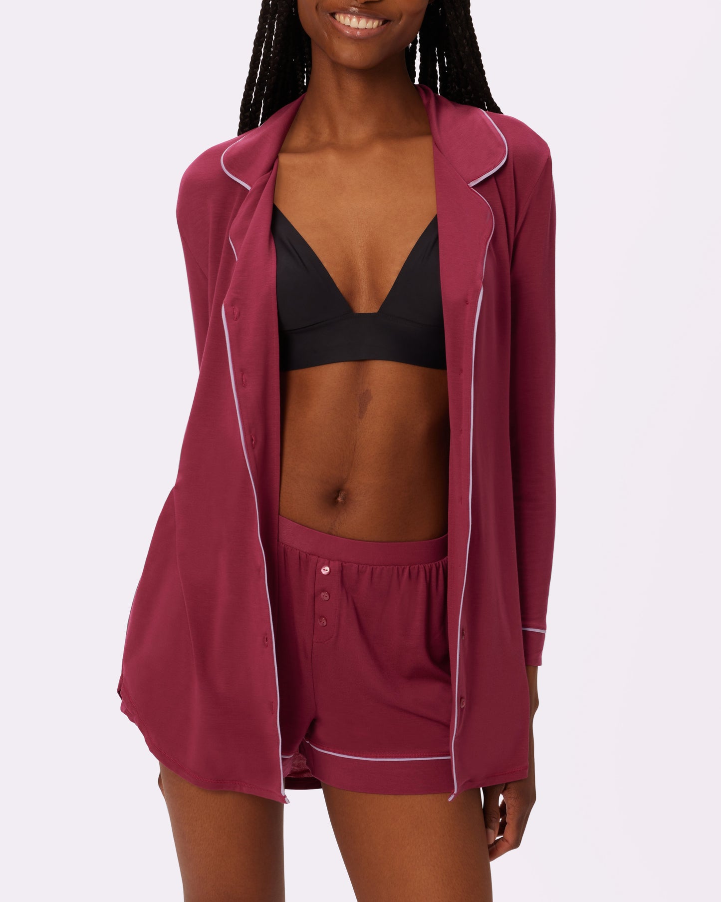Cloud Longsleeve Button Up | SuperSoft (Lambrusco)