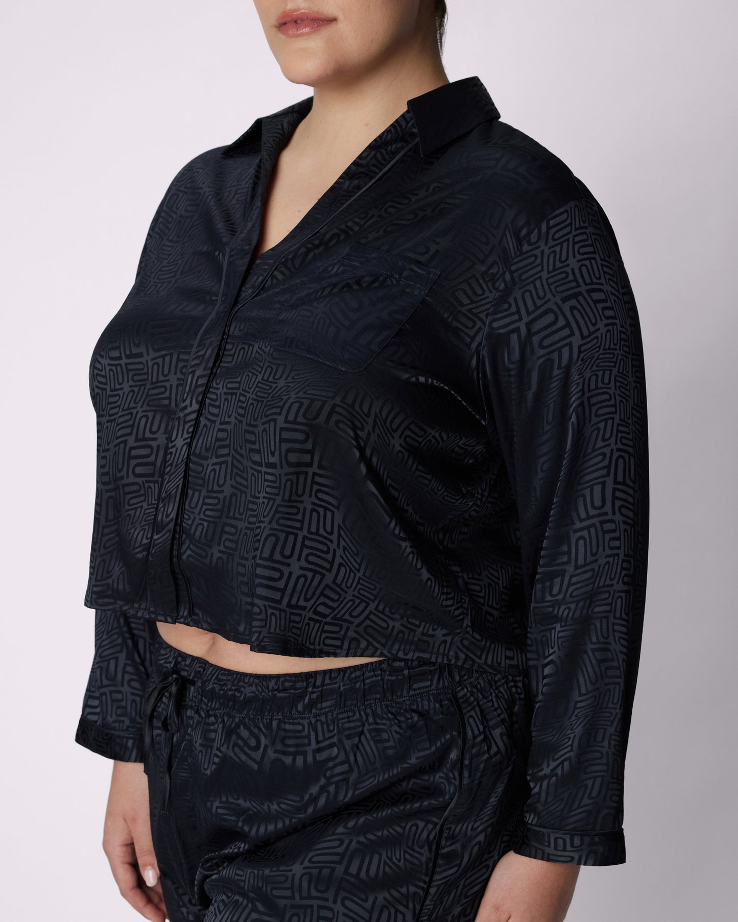 Dream Longsleeve Button Up | Luxe Satin | Archive (Eightball Logo)