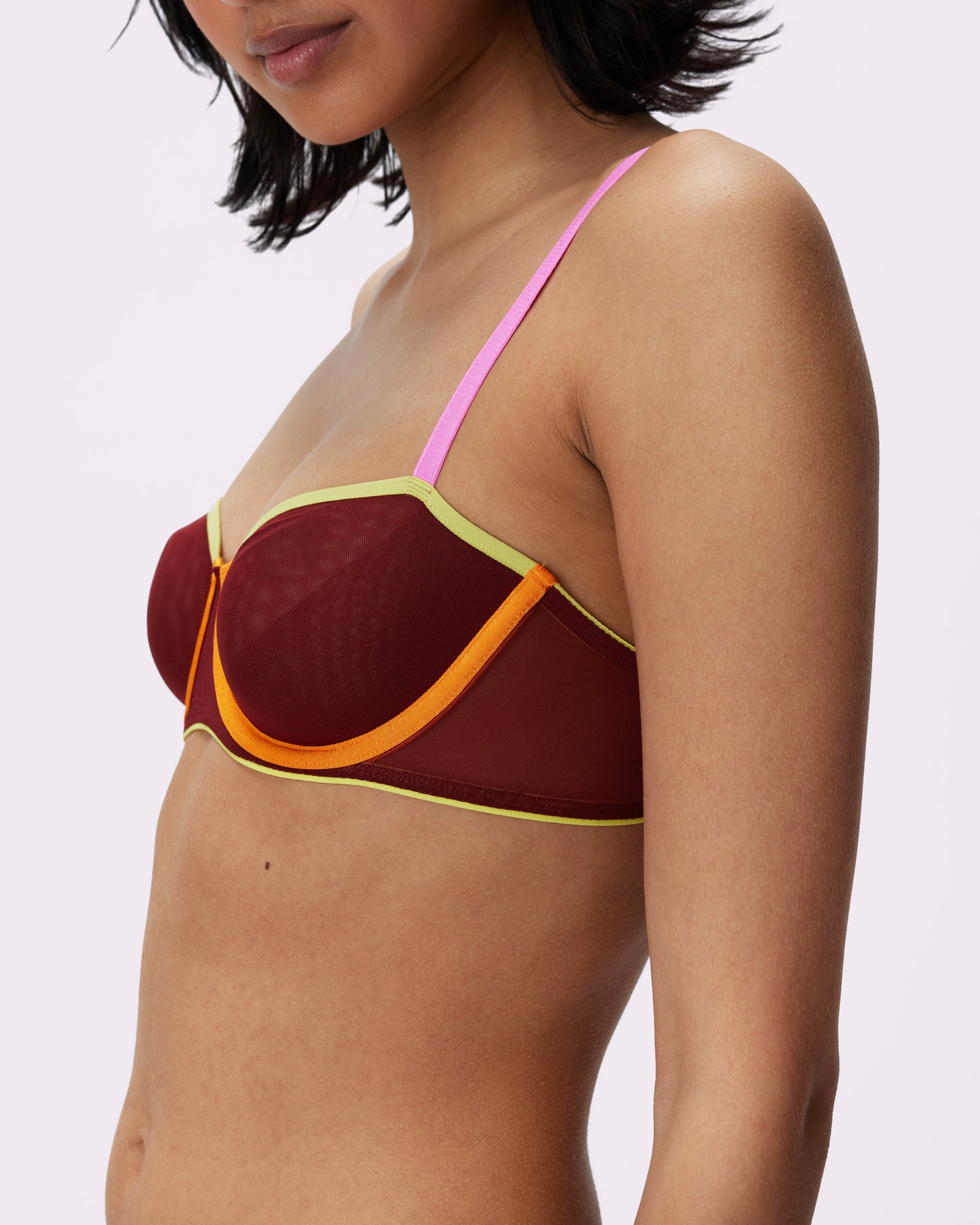 Sheer Comfort Balconette Bra | Silky Mesh | Archive (Shockwave)