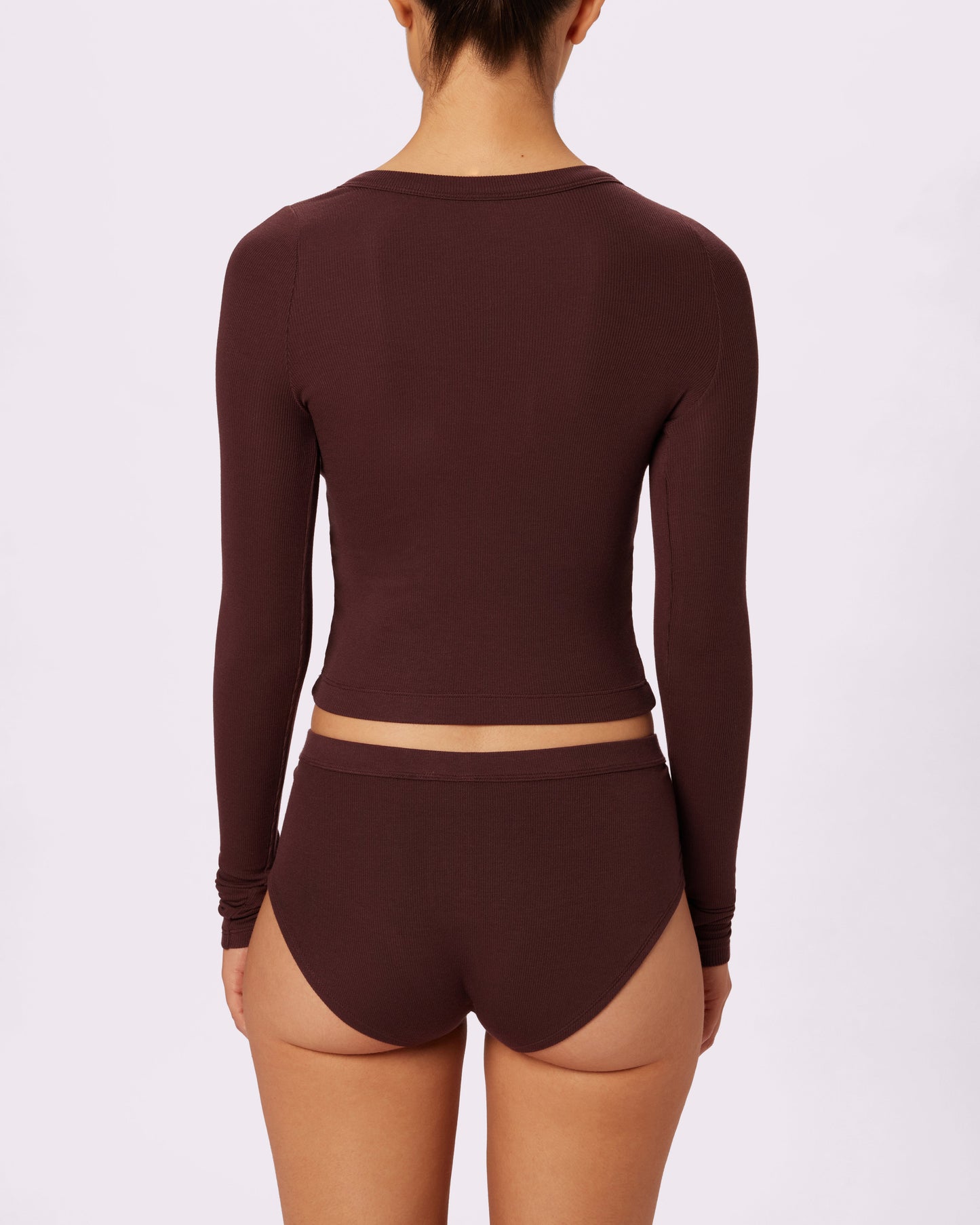 Perfect Rib Long Sleeve Henley | Lush Rib | Archive (Pony)