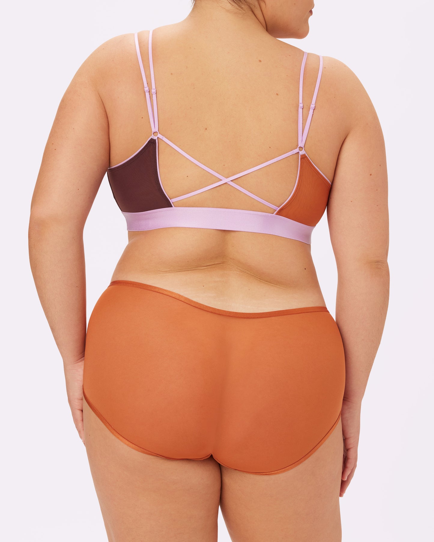 High Rise Boyshort | Silky Mesh | Archive (Butterscotch)