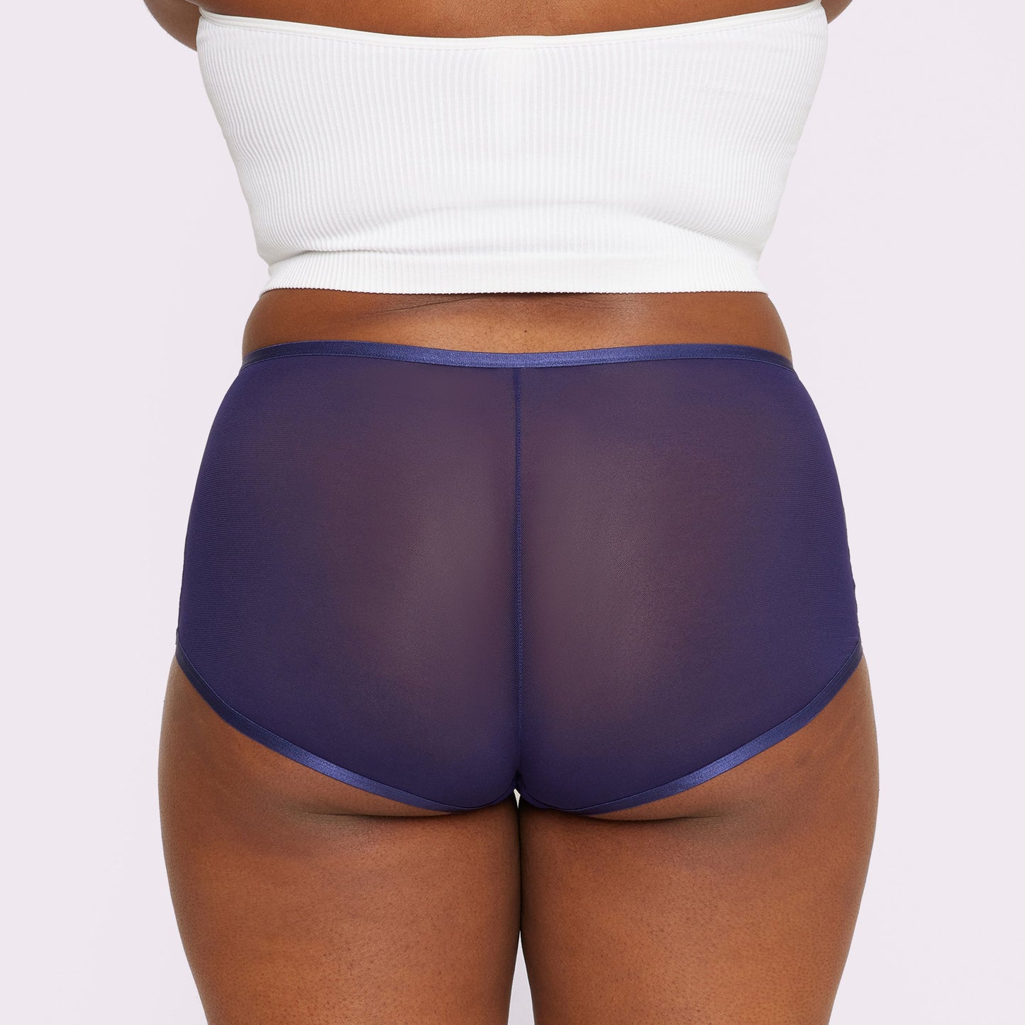 High Rise Boyshort | Silky Mesh | Archive (Starry Sky)