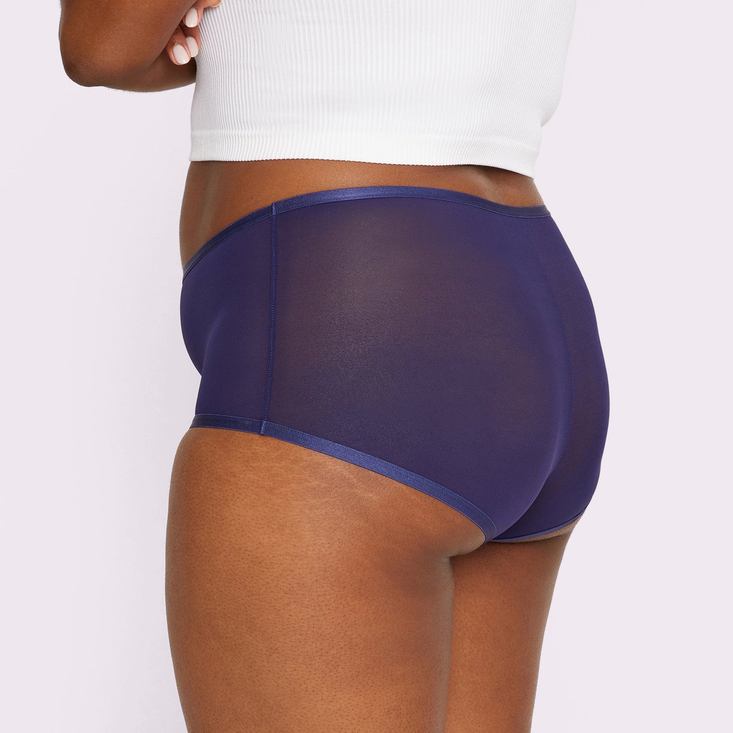 High Rise Boyshort | Silky Mesh | Archive (Starry Sky)