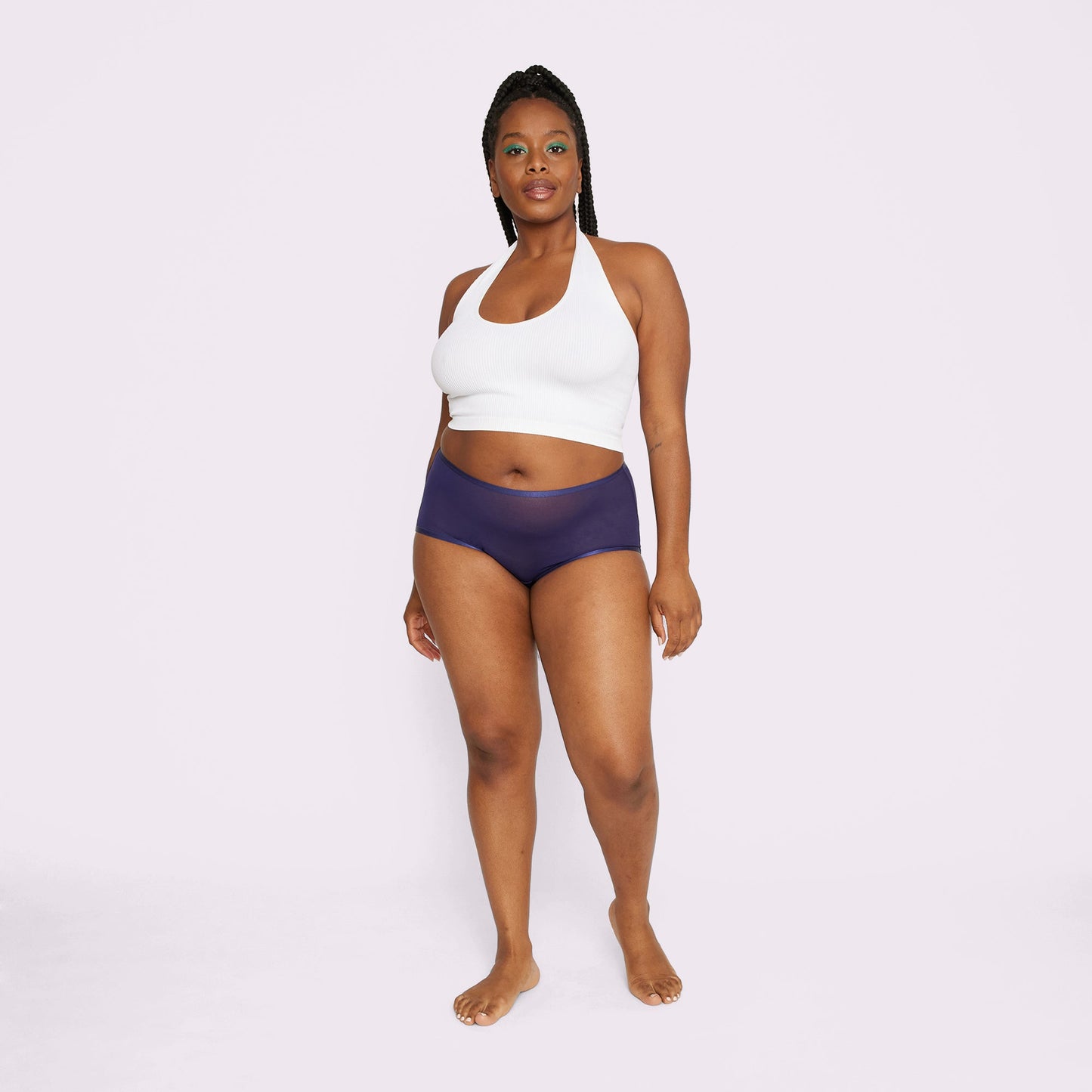 High Rise Boyshort | Silky Mesh | Archive (Starry Sky)