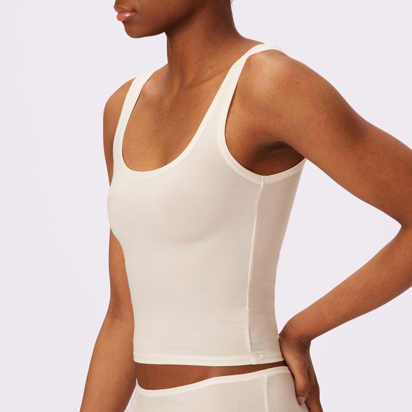 Vintage Essential Scoop Tank | New:Cotton | Archive (Cloud)