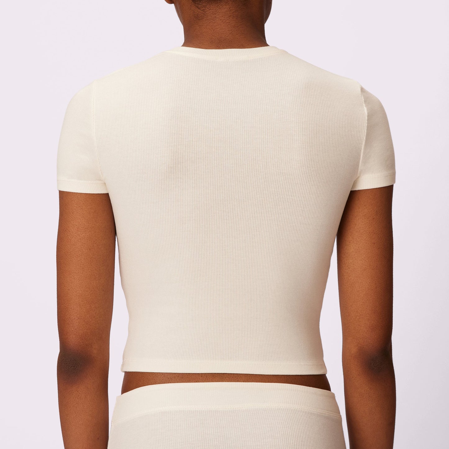 Lush Sculpt Crop Tee | Lush Rib | Archive (Cloud)