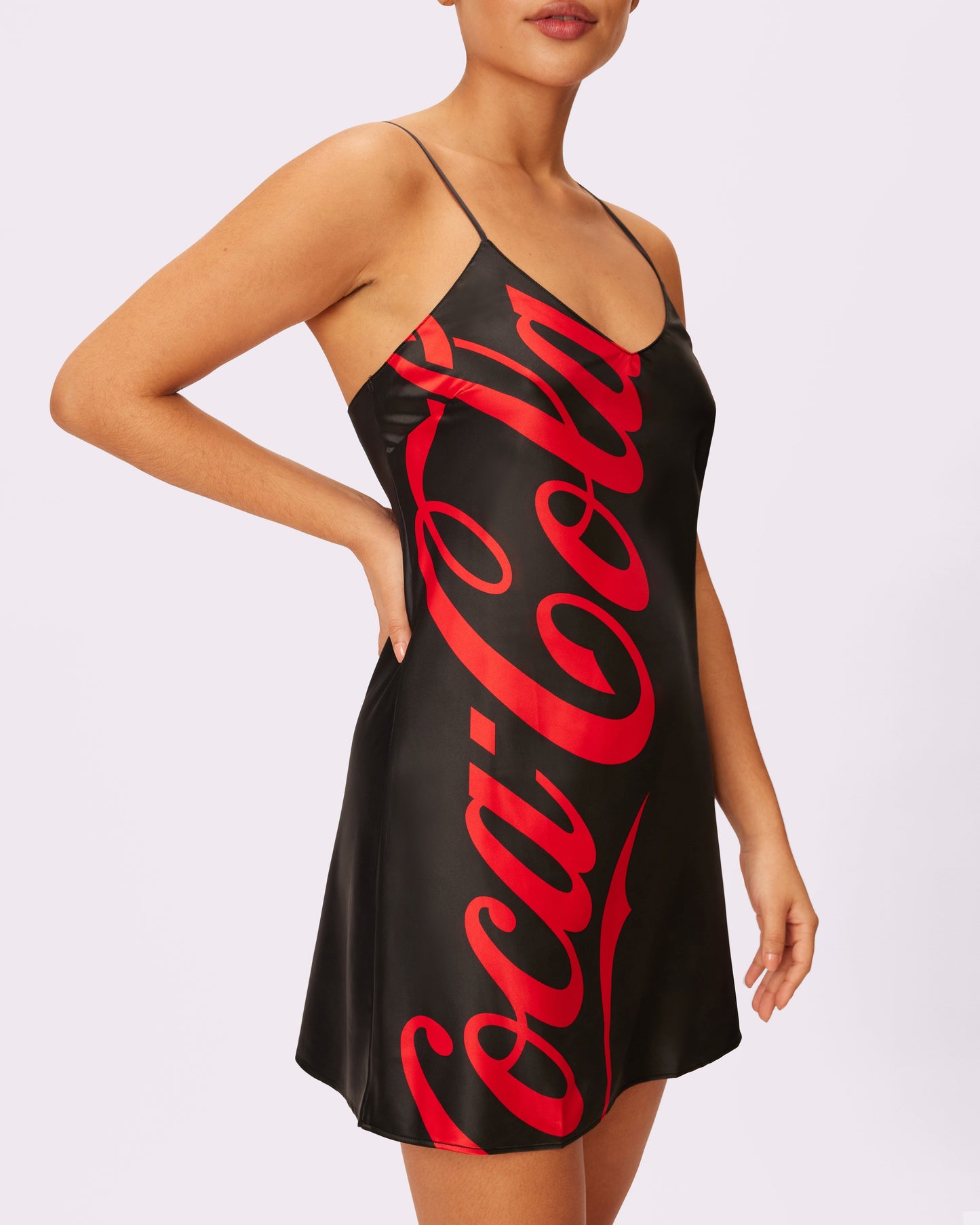 Special Edition Coca-Cola Luxe Slip Dress | Luxe Satin | Archive (Coke Zero)