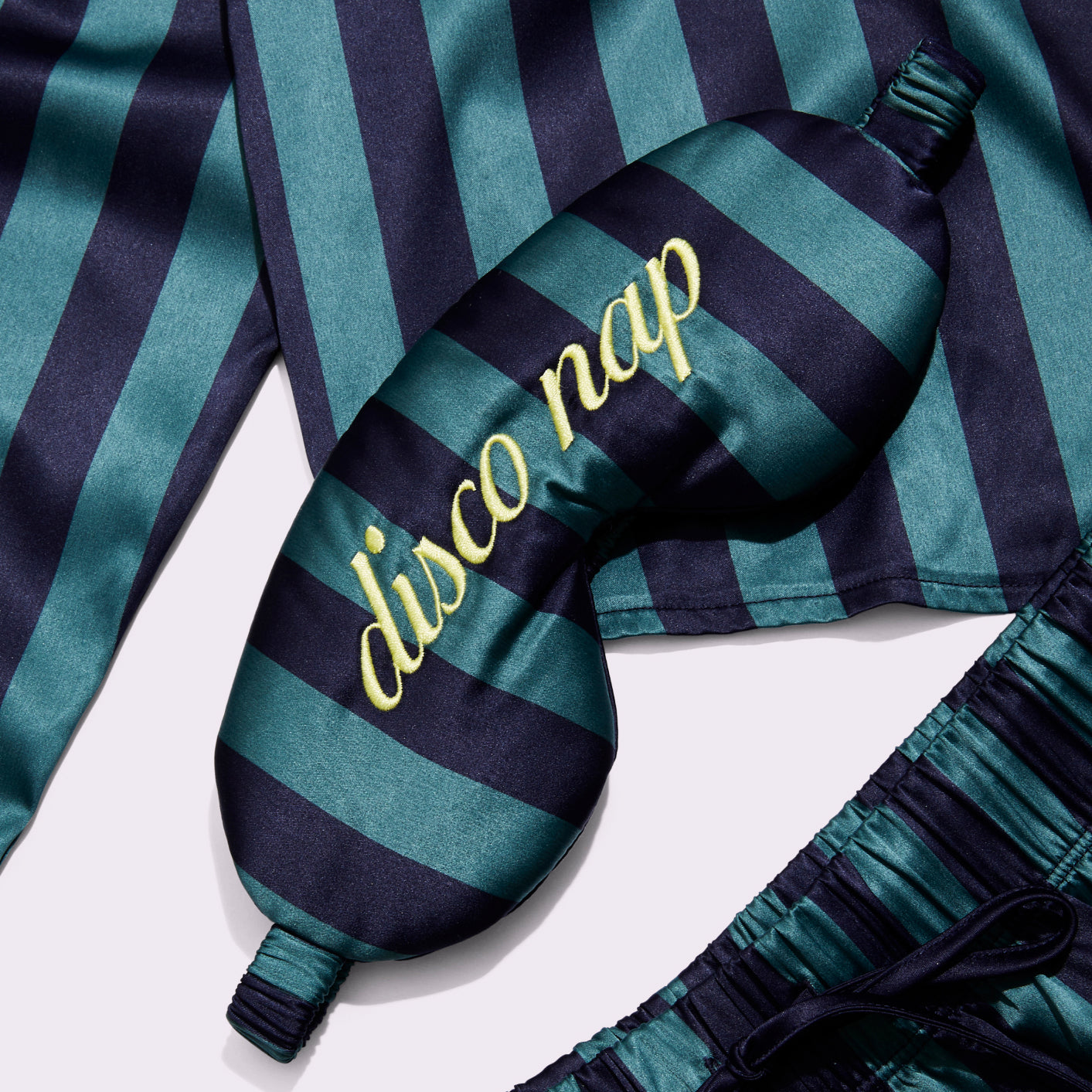Sleep Mask | Luxe Satin | Archive (Eightball with Embroidery)