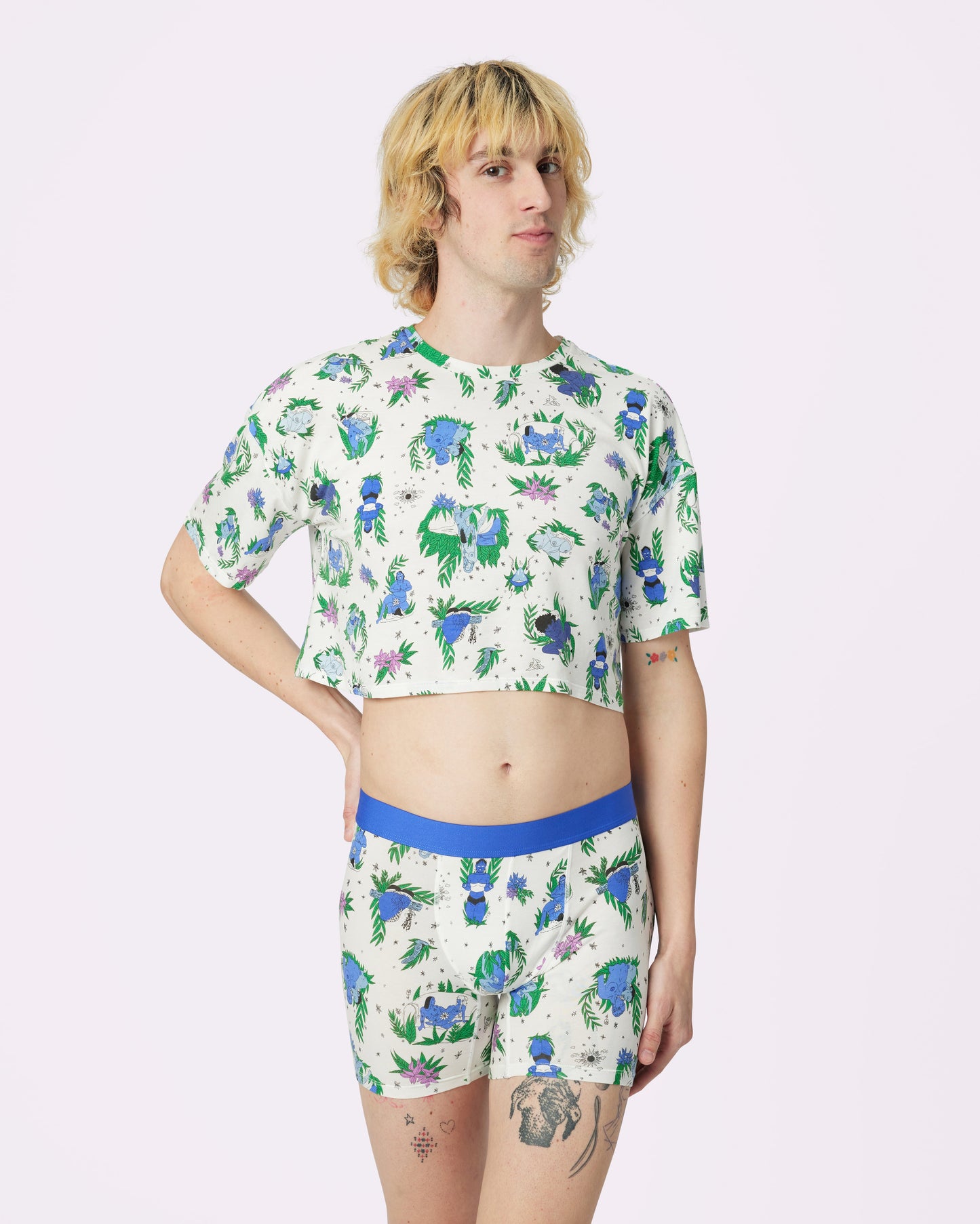 Breezy Crop Tee | New:Cotton | Archive (Smutty Toile)