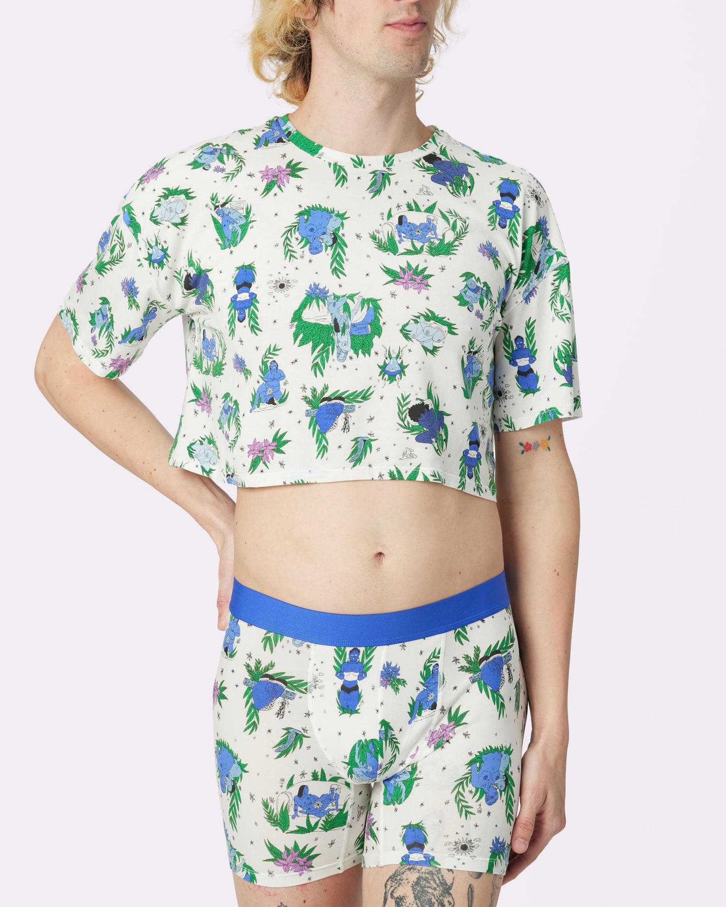 Breezy Crop Tee | New:Cotton | Archive (Smutty Toile)