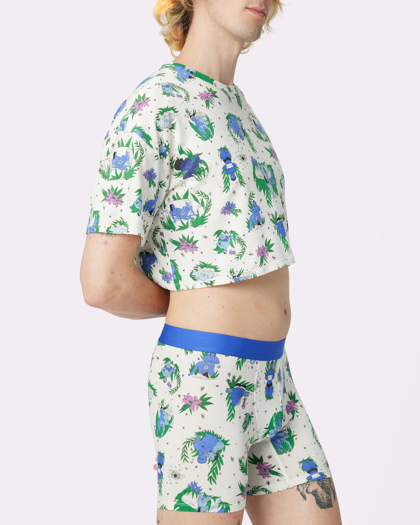 Breezy Crop Tee | New:Cotton | Archive (Smutty Toile)