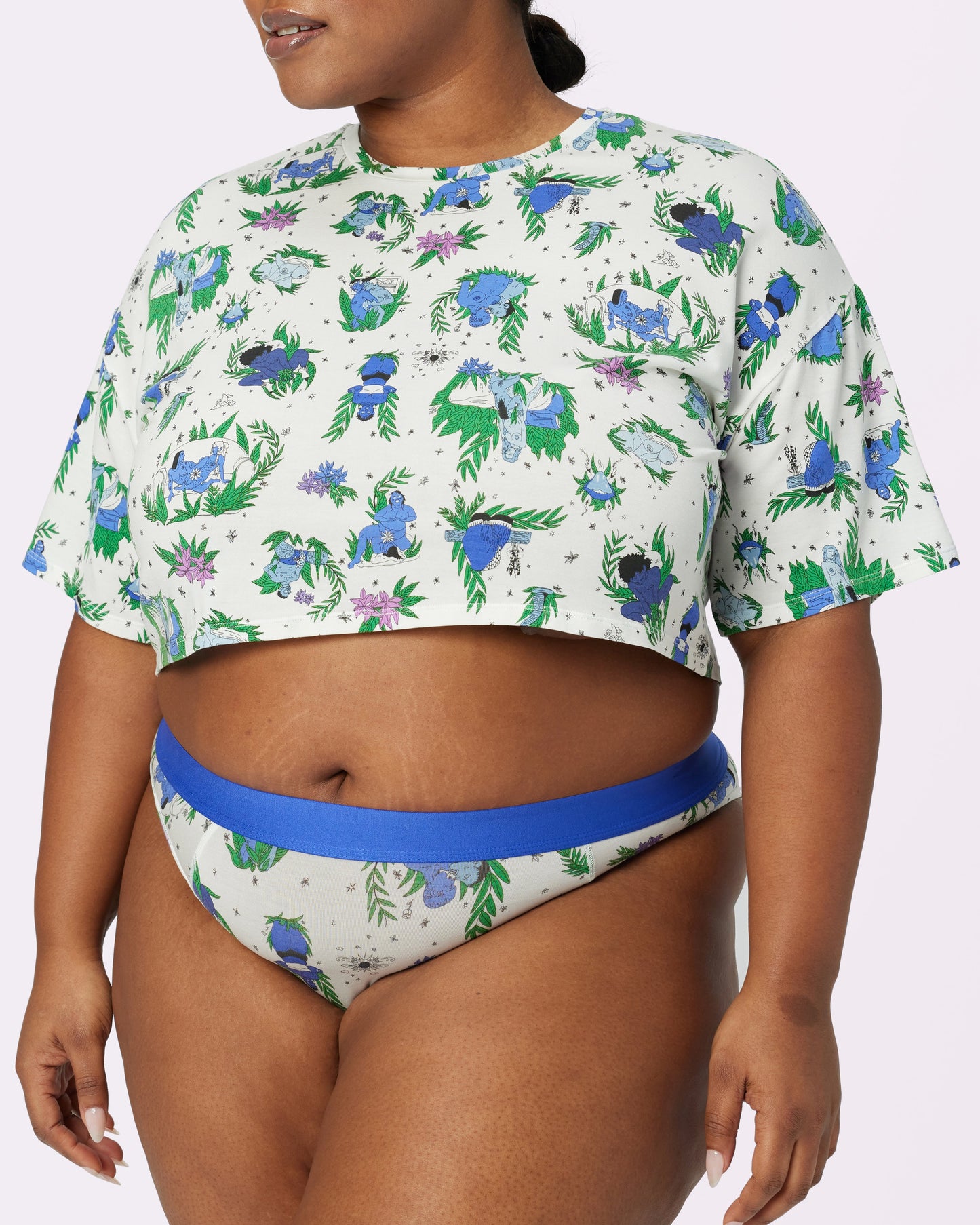 Breezy Crop Tee | New:Cotton | Archive (Smutty Toile)