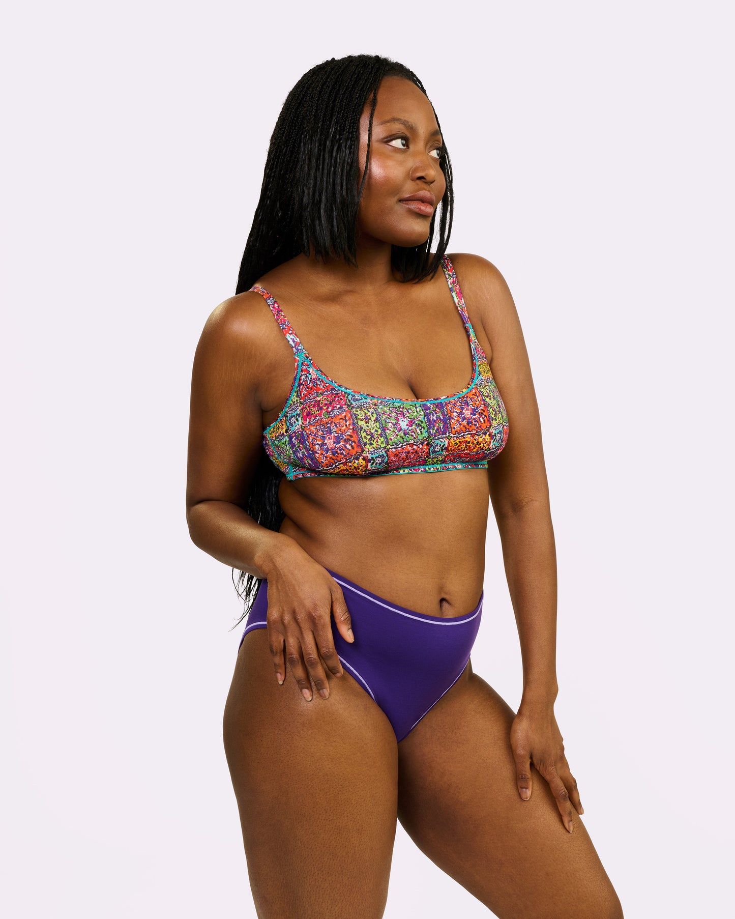 Vintage High Rise Brief | New:Cotton (Royal)