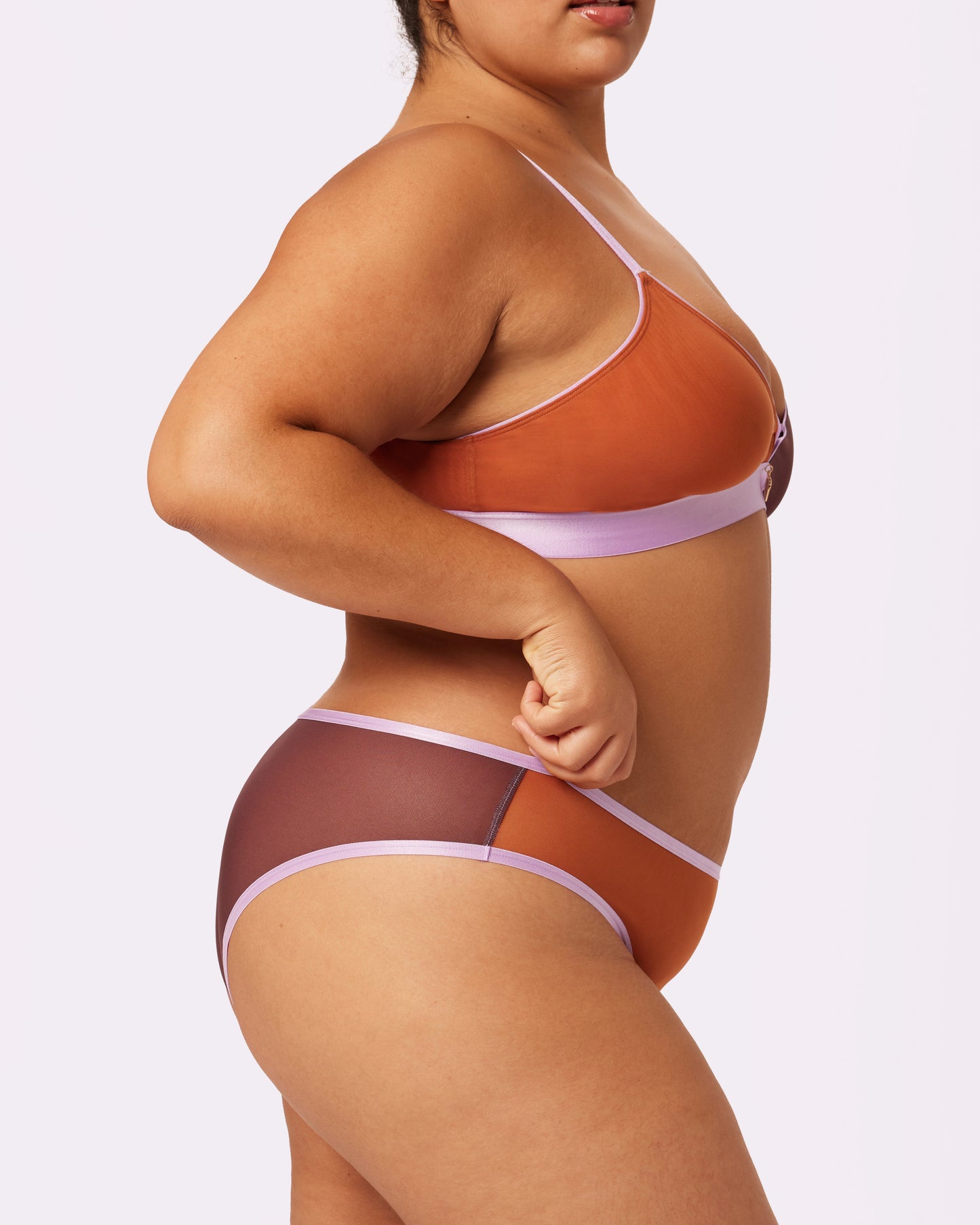 High Rise Cheeky | Silky Mesh | Archive (Waffle Cone)