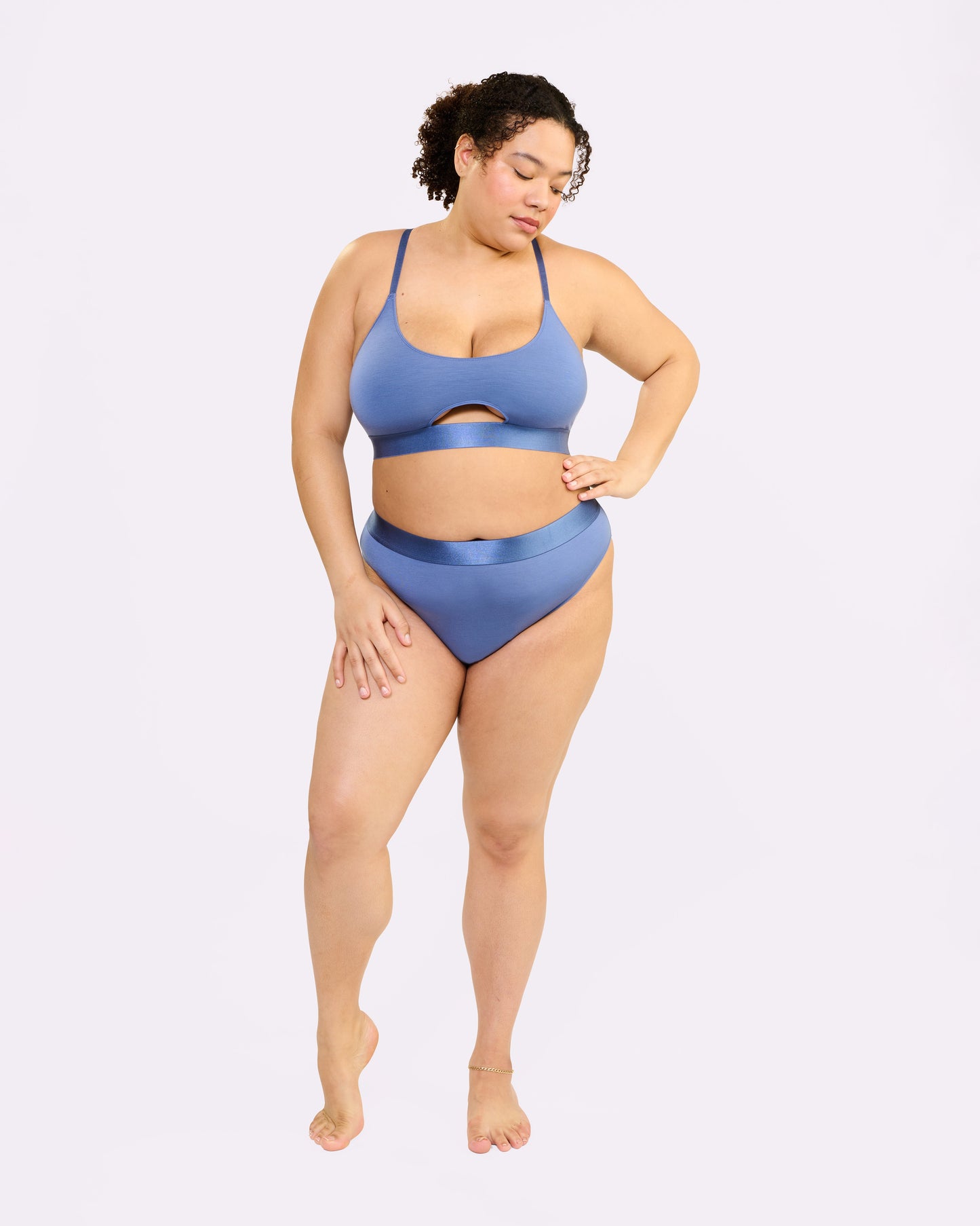 Vintage High Cut Brief | New:Cotton (Dew Drop)