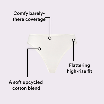 Ultra-Flattering High Rise Thong | New:Cotton | Archive (Eightball)