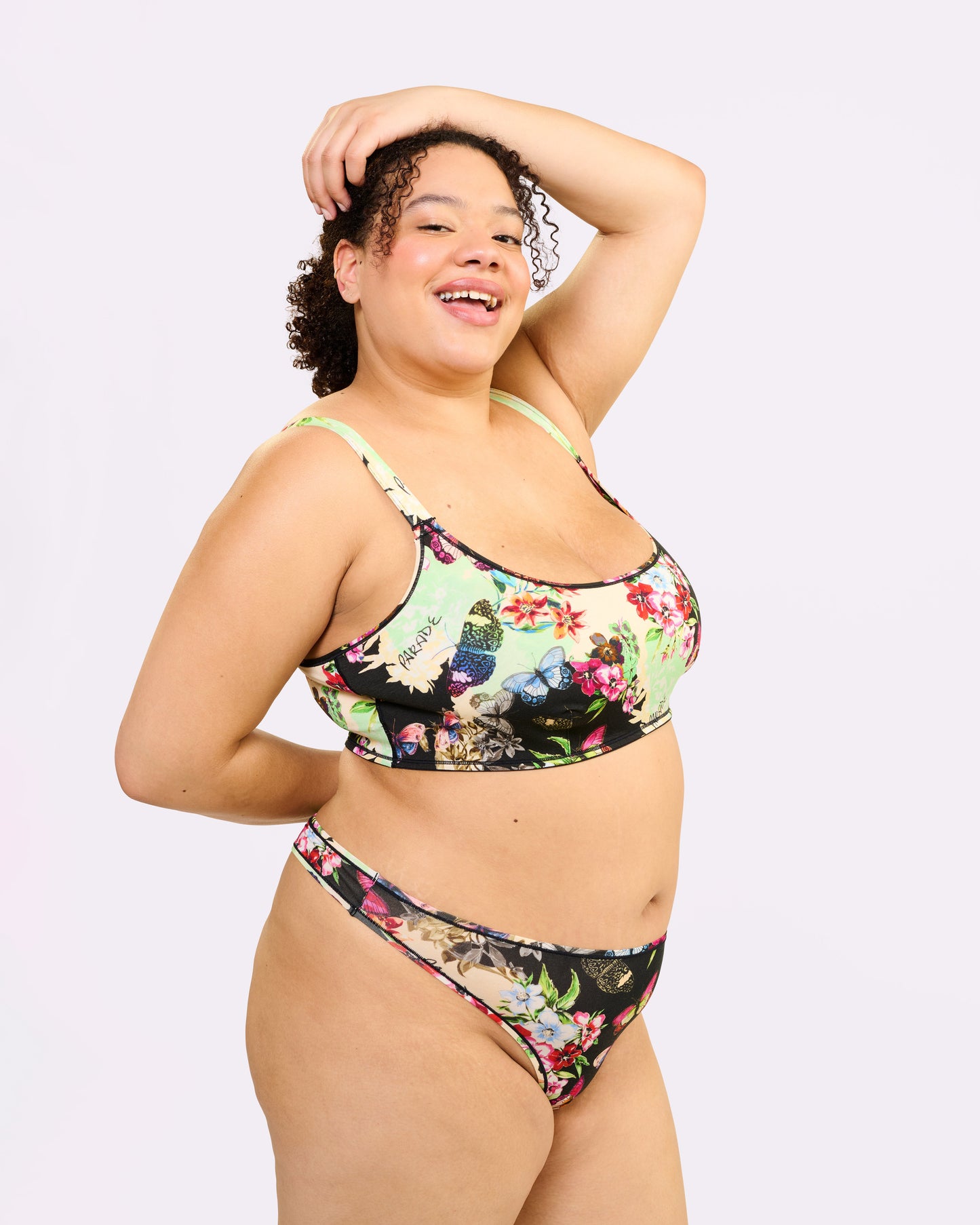 Ultra-Flattering High Rise Thong | New:Cotton (Flutter)