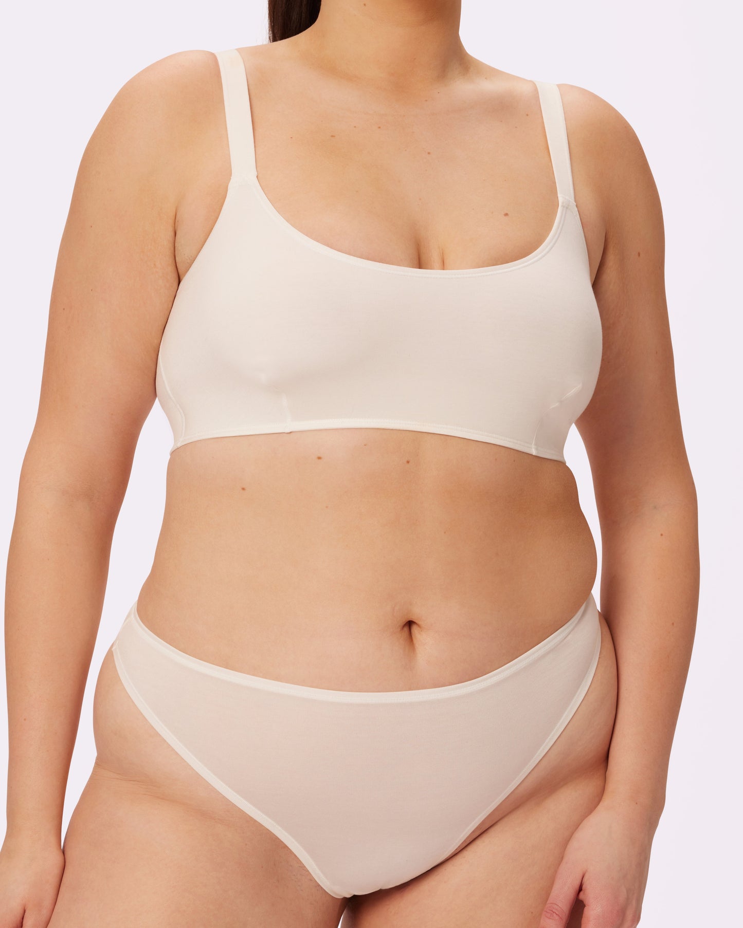 Ultra-Flattering High Rise Thong | New:Cotton | Archive (Cloud)