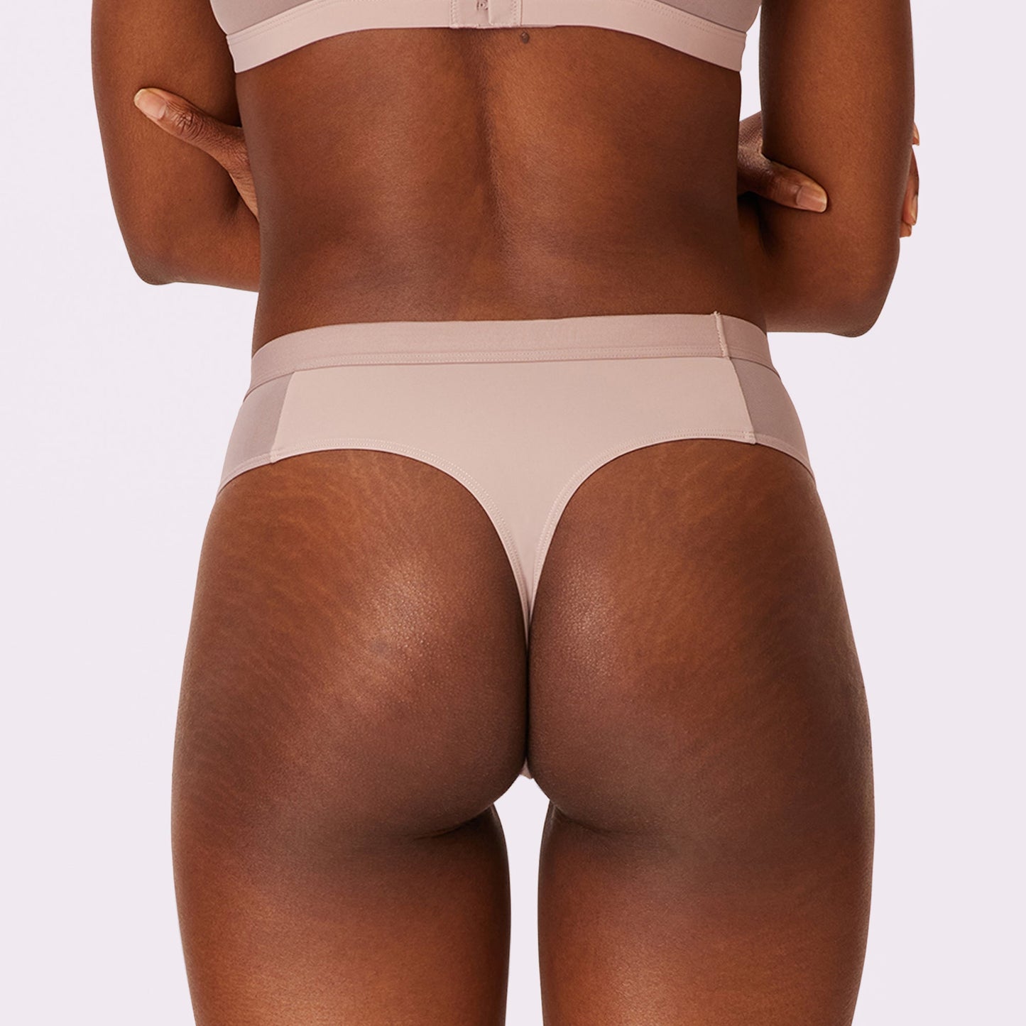 Re:Play High Waisted Thong | Ultra-Soft Re:Play (Sandcastle)