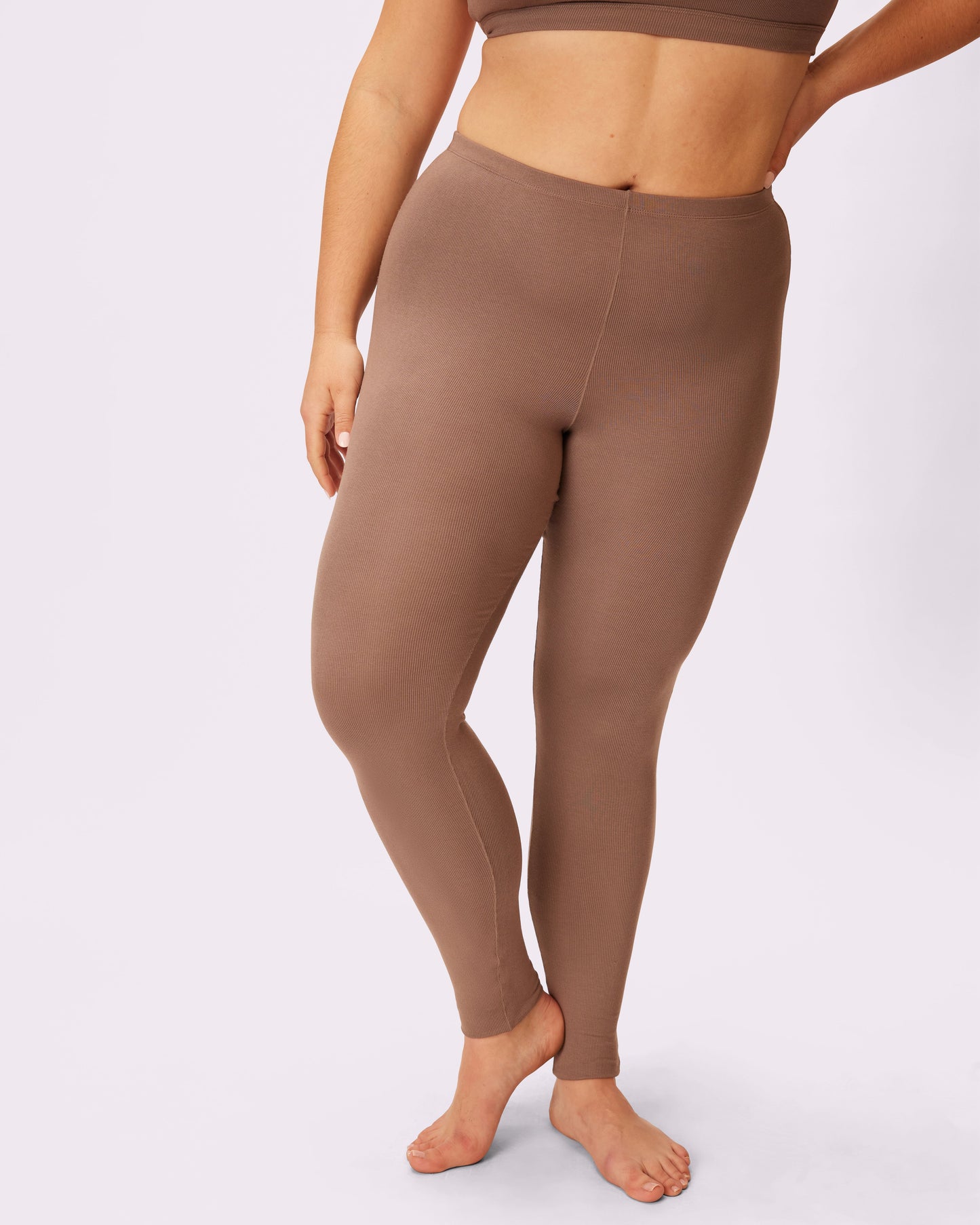 Comfort Rib Leggings | Lush Rib | Archive (Truffle)