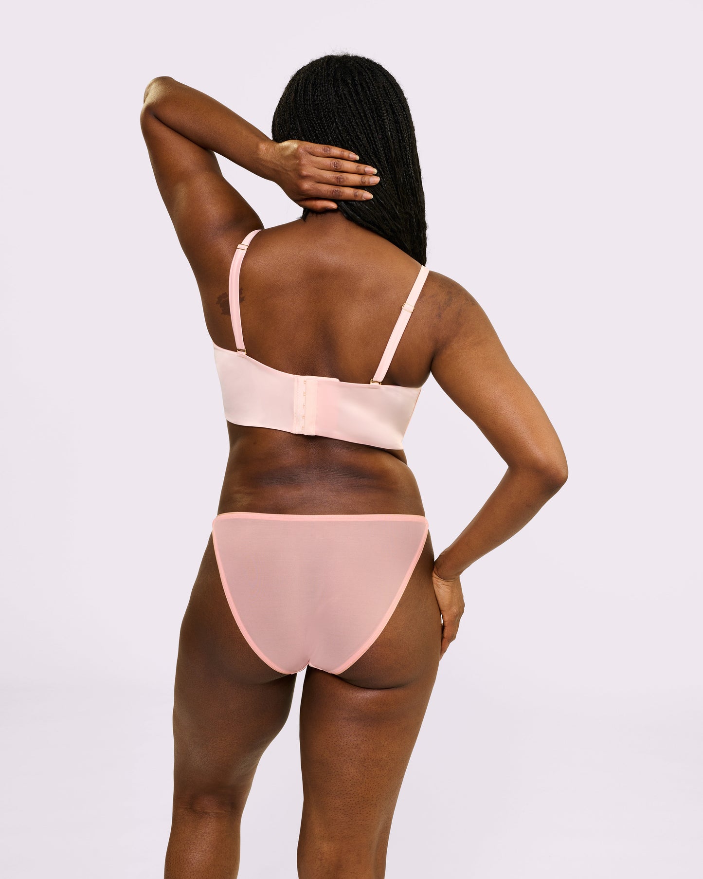 Luxe Longline Balconette | Glow Satin (Rose Quartz)