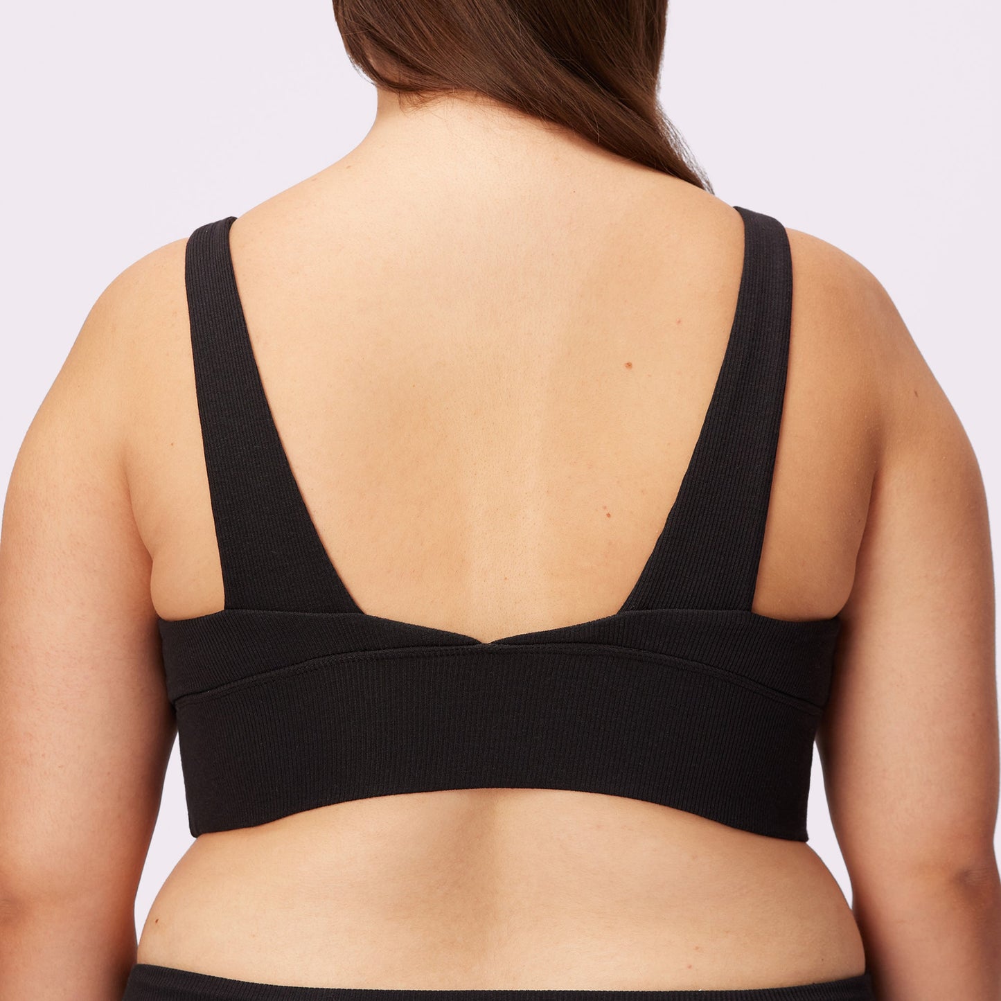 Lush Sculpt Plunge Longline Bralette | Lush Rib (Eightball)