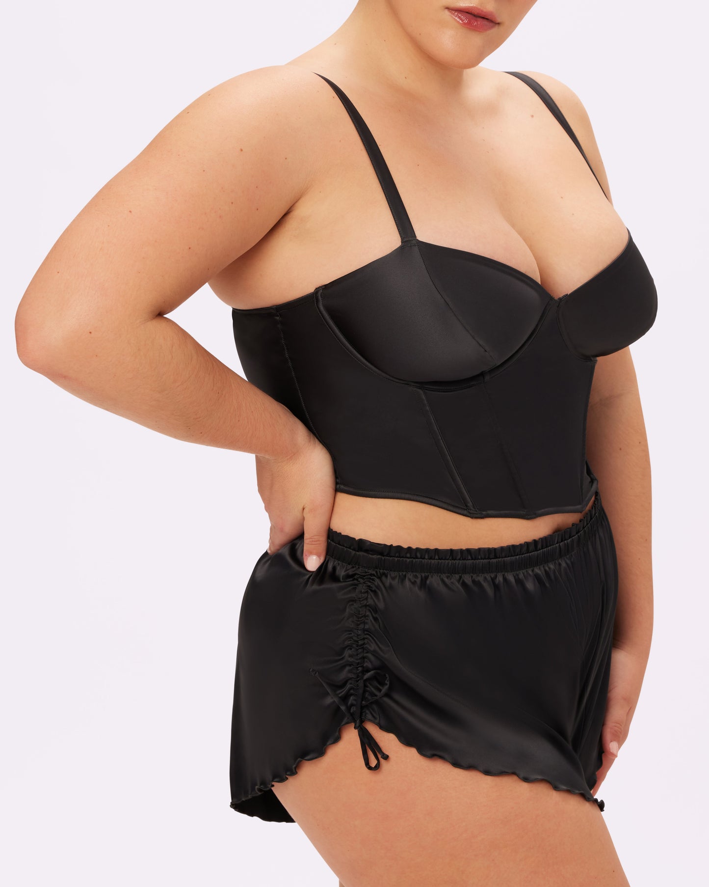 Afterglow Lace-up Corset | Glow Satin | Archive (Eightball)