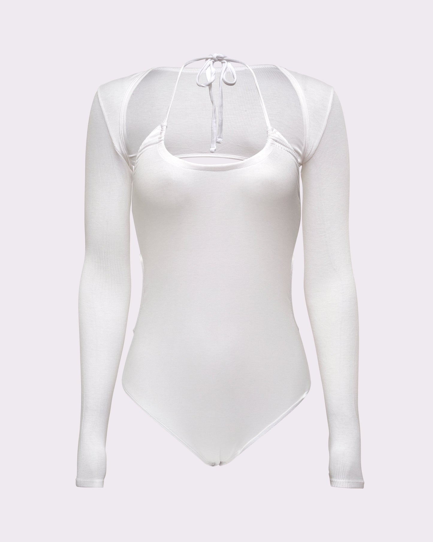 Halter 2-Piece Bodysuit | Lush Rib | Archive ( Glacier)