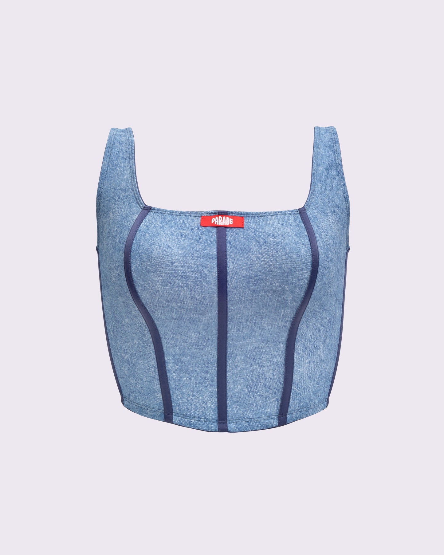 Silky Mesh Comfort Bustier | Silky Mesh (Denim Dupe)