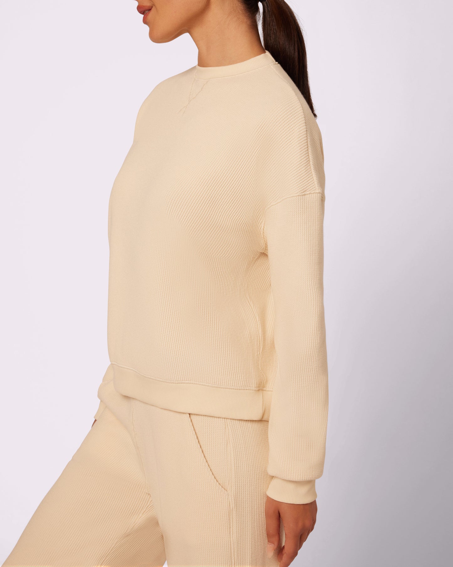 Cozy Crewneck | Cozy Waffle | Archive (Creme Brulee)