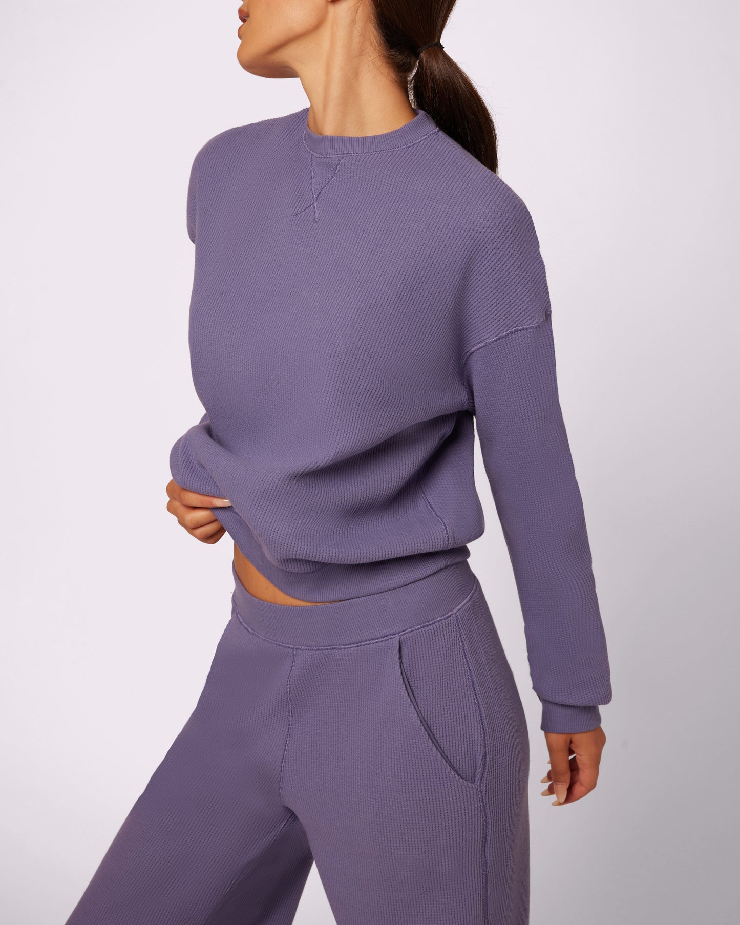 Cozy Crewneck | Cozy Waffle | Archive (Fog)
