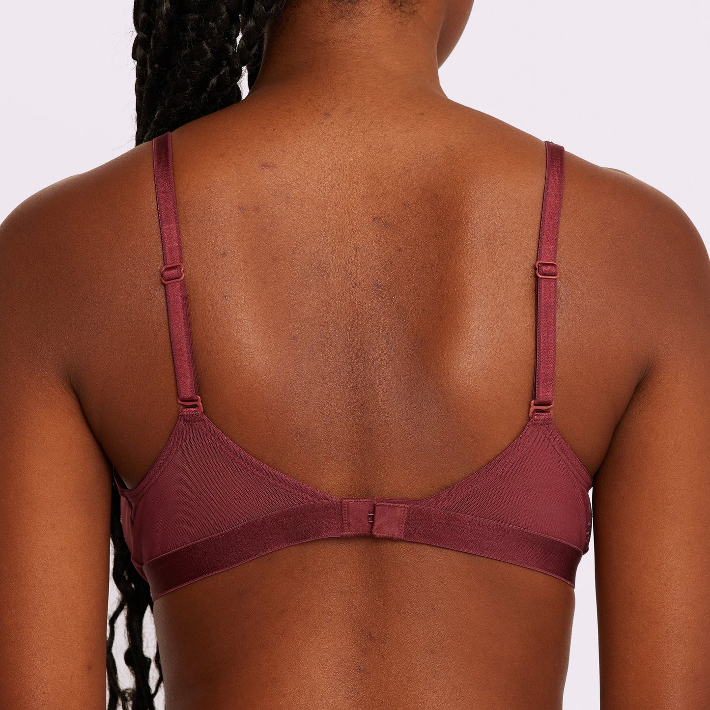 Plunge Bralette | Silky Mesh (Blackberry)