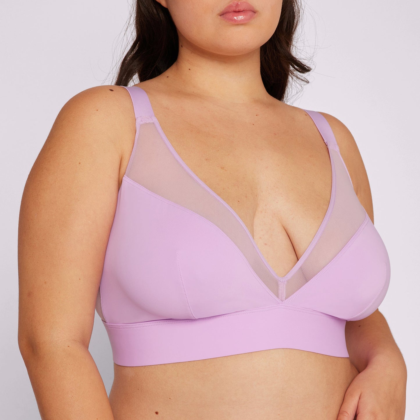 Dream Mesh Plunge Bralette | Ultra-Soft Re:Play | Archive (Gumdrop)