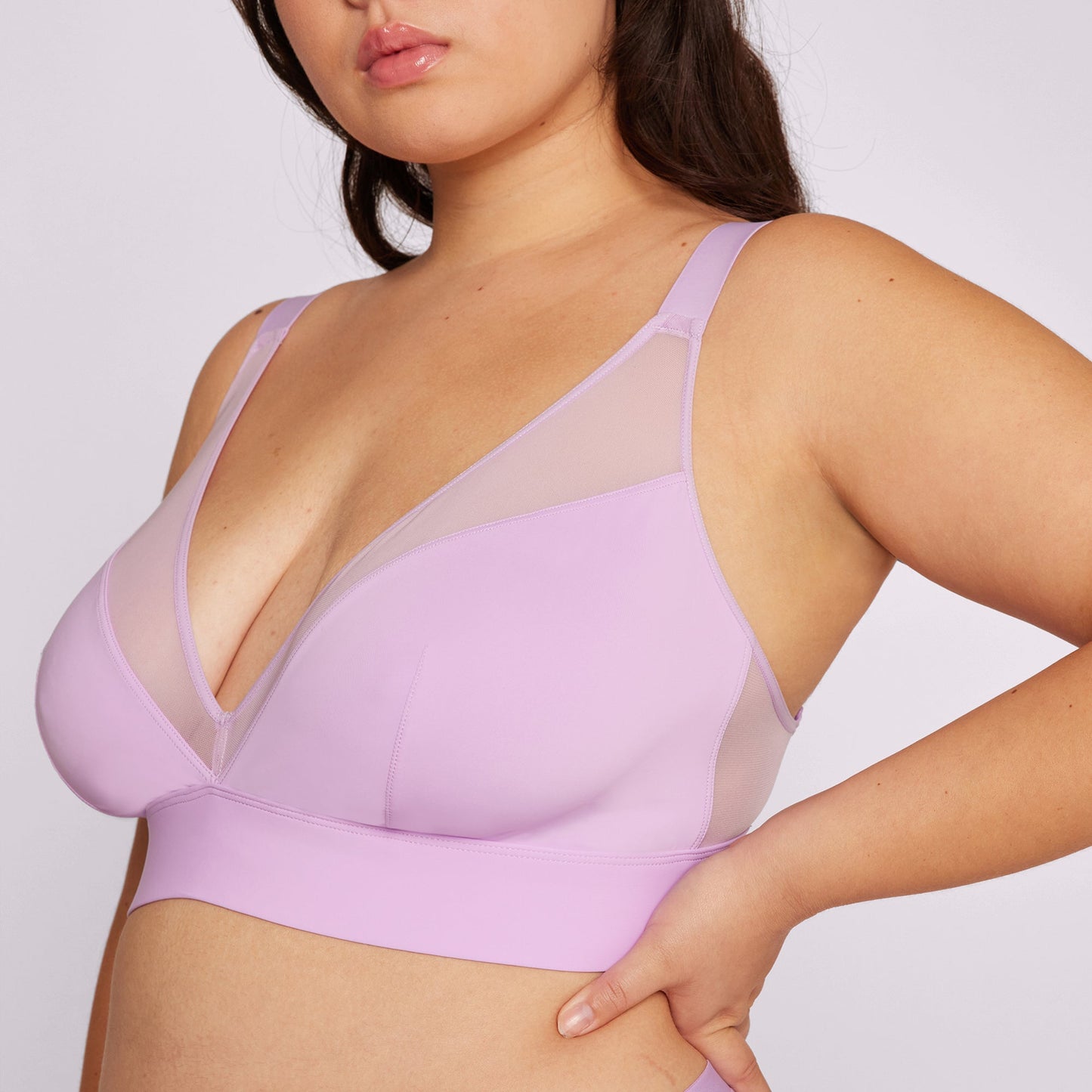 Dream Mesh Plunge Bralette | Ultra-Soft Re:Play | Archive (Gumdrop)