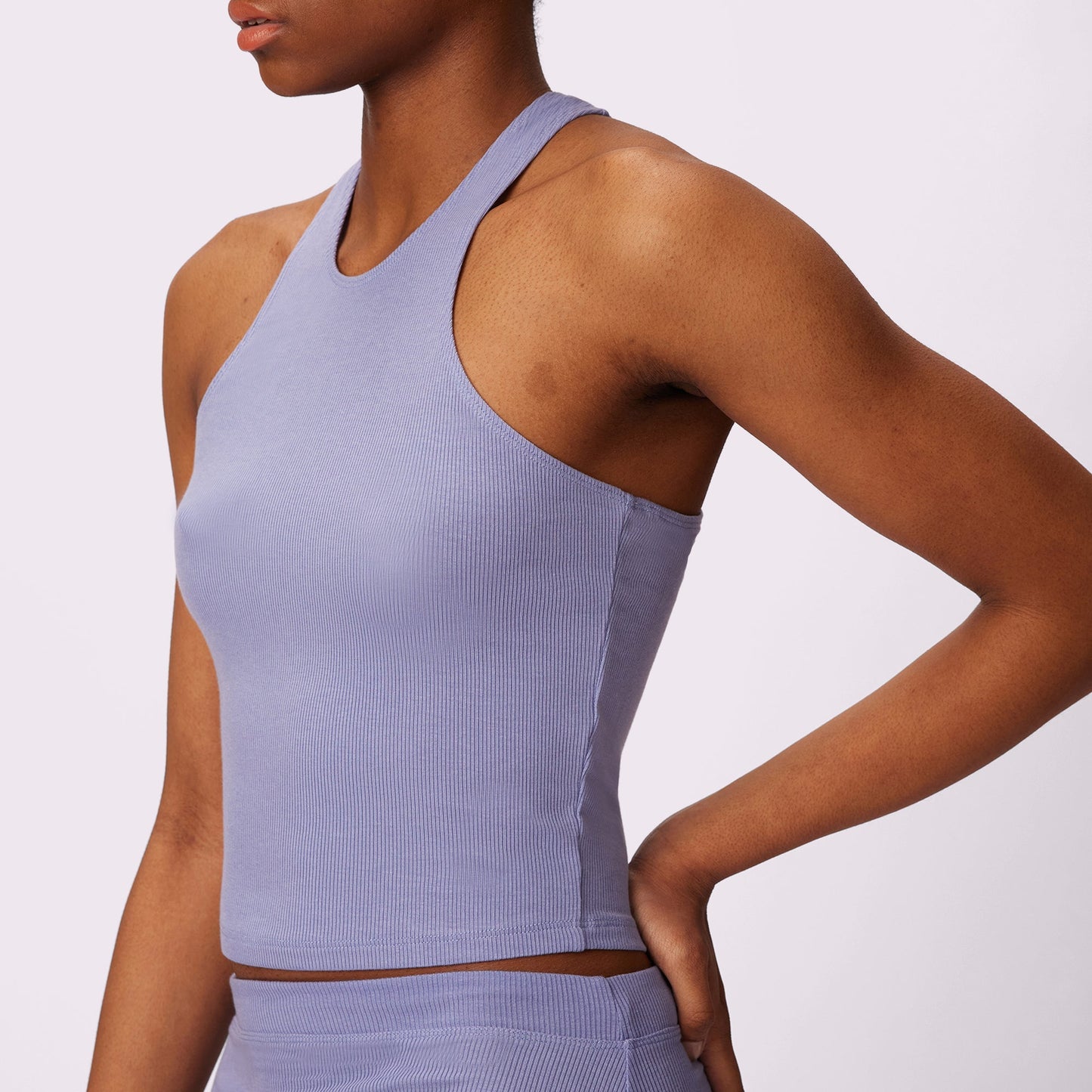 Lush Essential Racer Tank | Lush Rib | Archive (Lilac Freeze)
