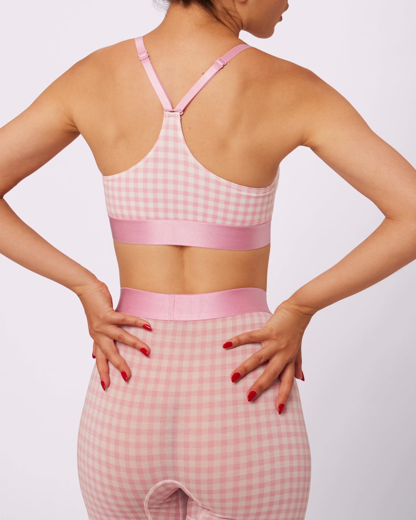 Peekaboo Scoop Bralette | New:Cotton | Archive (Bubble Gum Gingham)