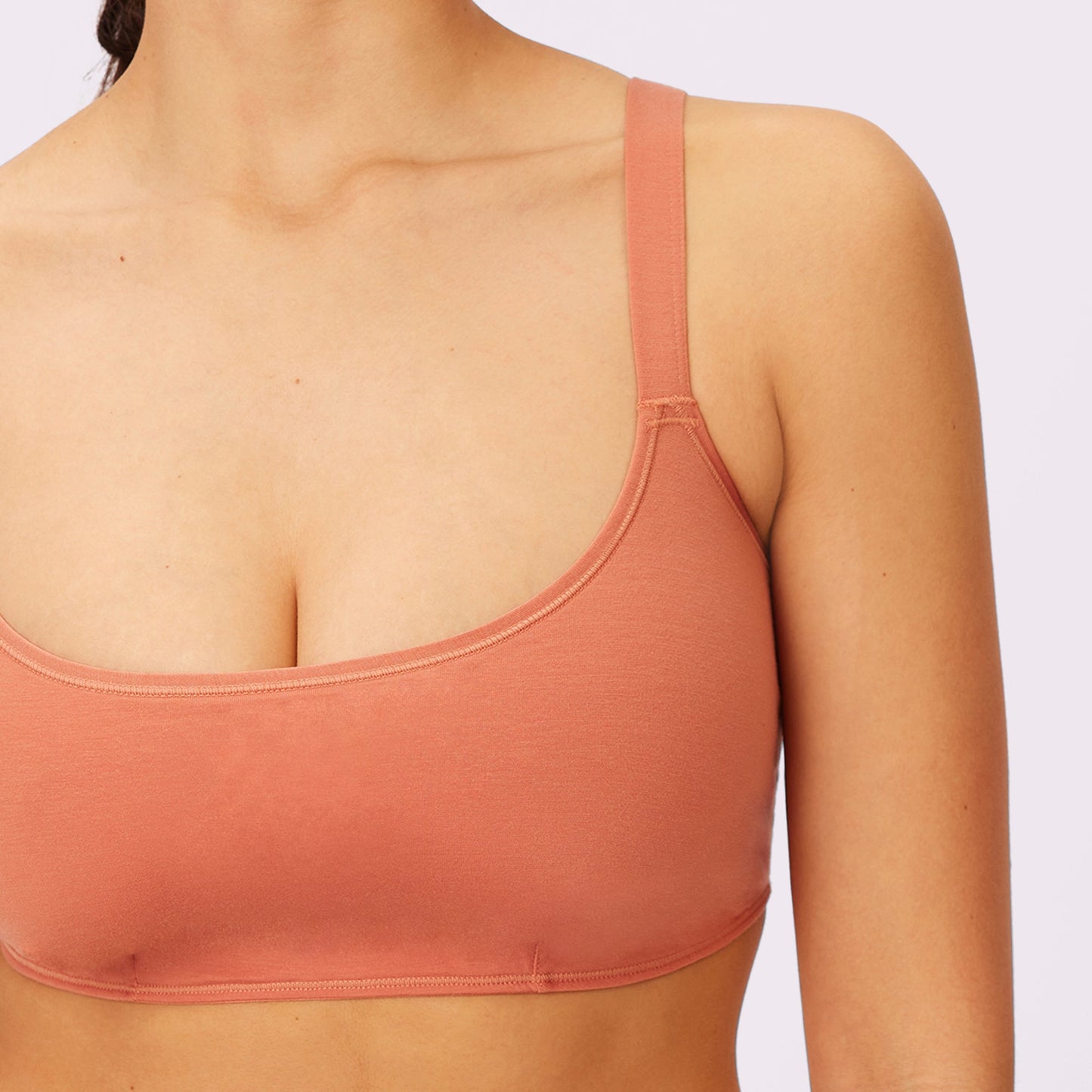Vintage Soft Scoop Bralette | New:Cotton | Archive (Gingersnap)