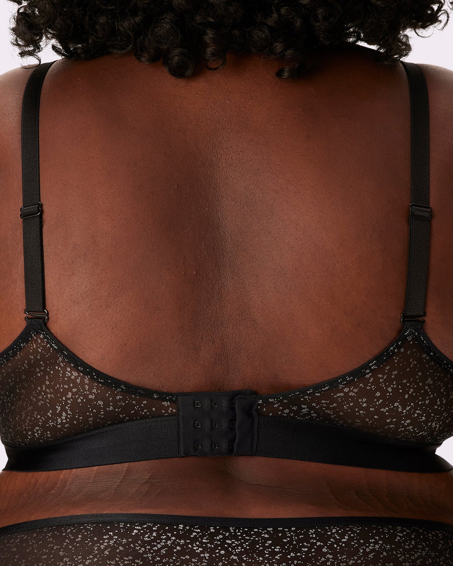 Luxe Mesh Scoop Bralette | Silky Mesh (Eightball)