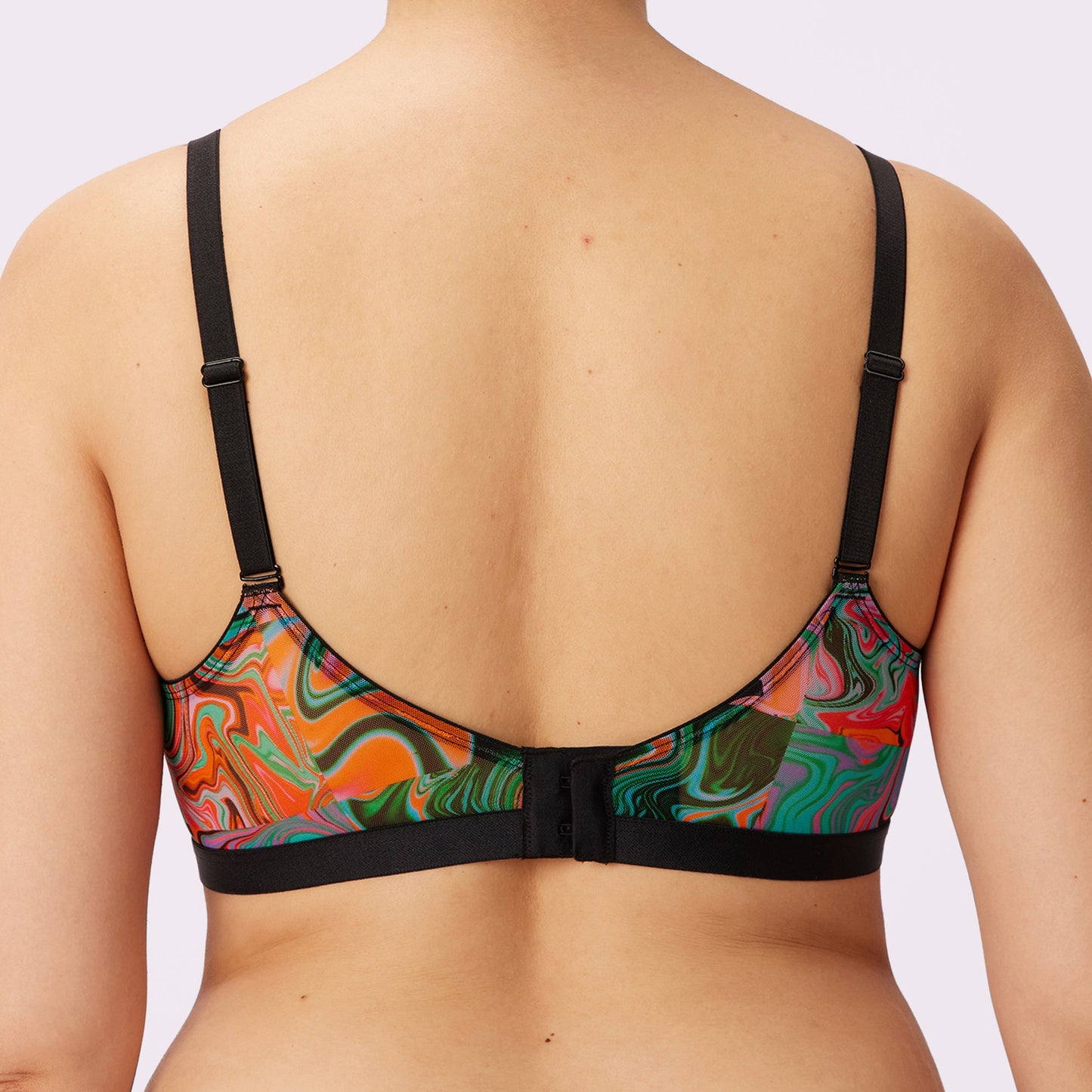 Luxe Mesh Scoop Bralette | Silky Mesh (Eightball)