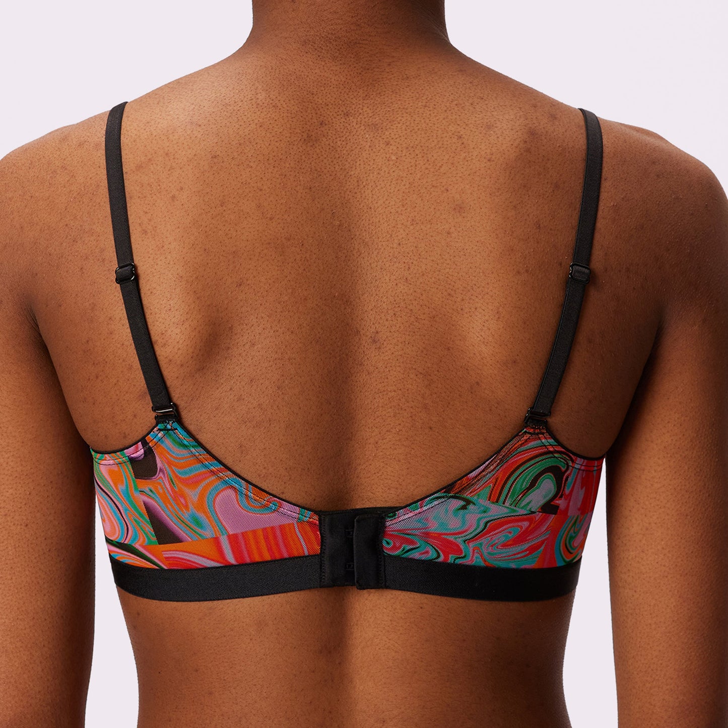 Luxe Mesh Scoop Bralette | Silky Mesh (Eightball)