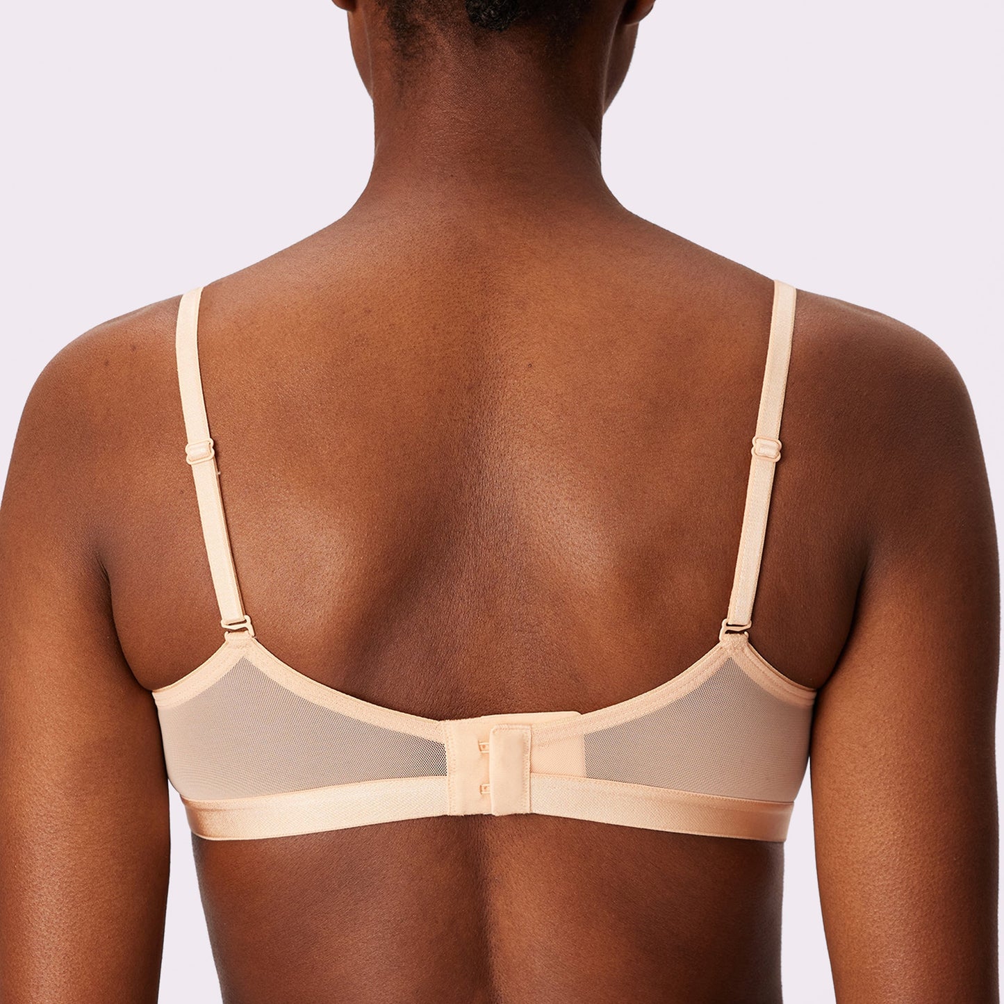 Luxe Mesh Scoop Bralette | Silky Mesh (Eightball)