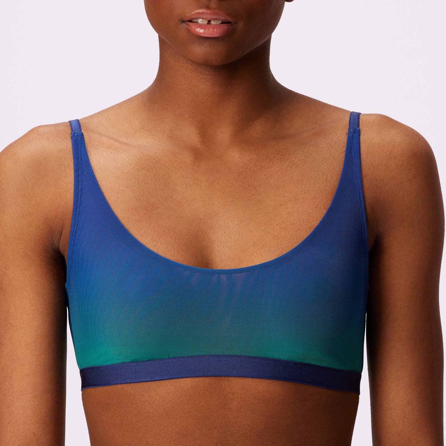 Luxe Mesh Scoop Bralette | Silky Mesh (Eightball)