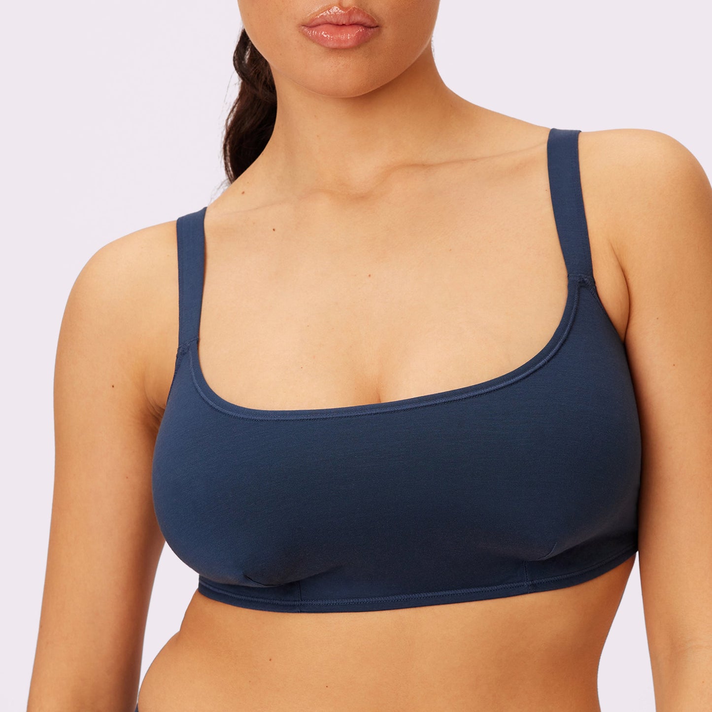 Vintage Soft Scoop Bralette | New:Cotton | Archive (Midnight)