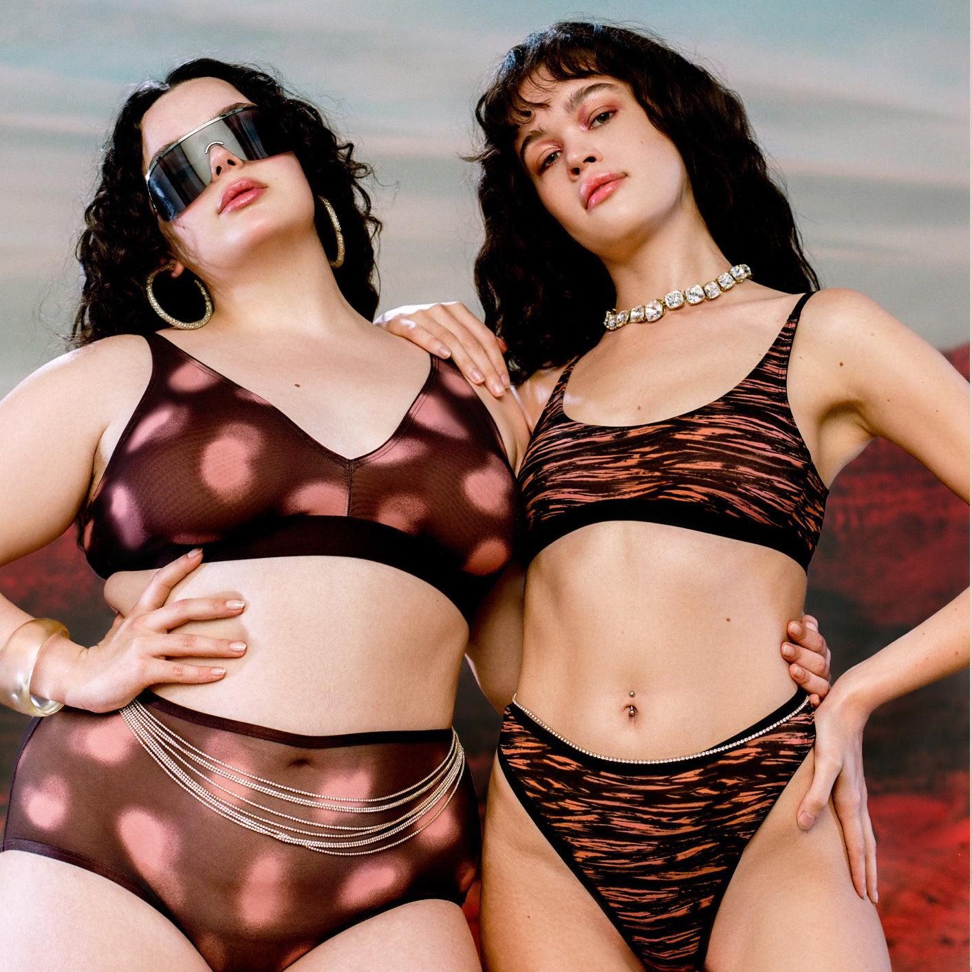 Luxe Mesh Scoop Bralette | Silky Mesh (Eightball)