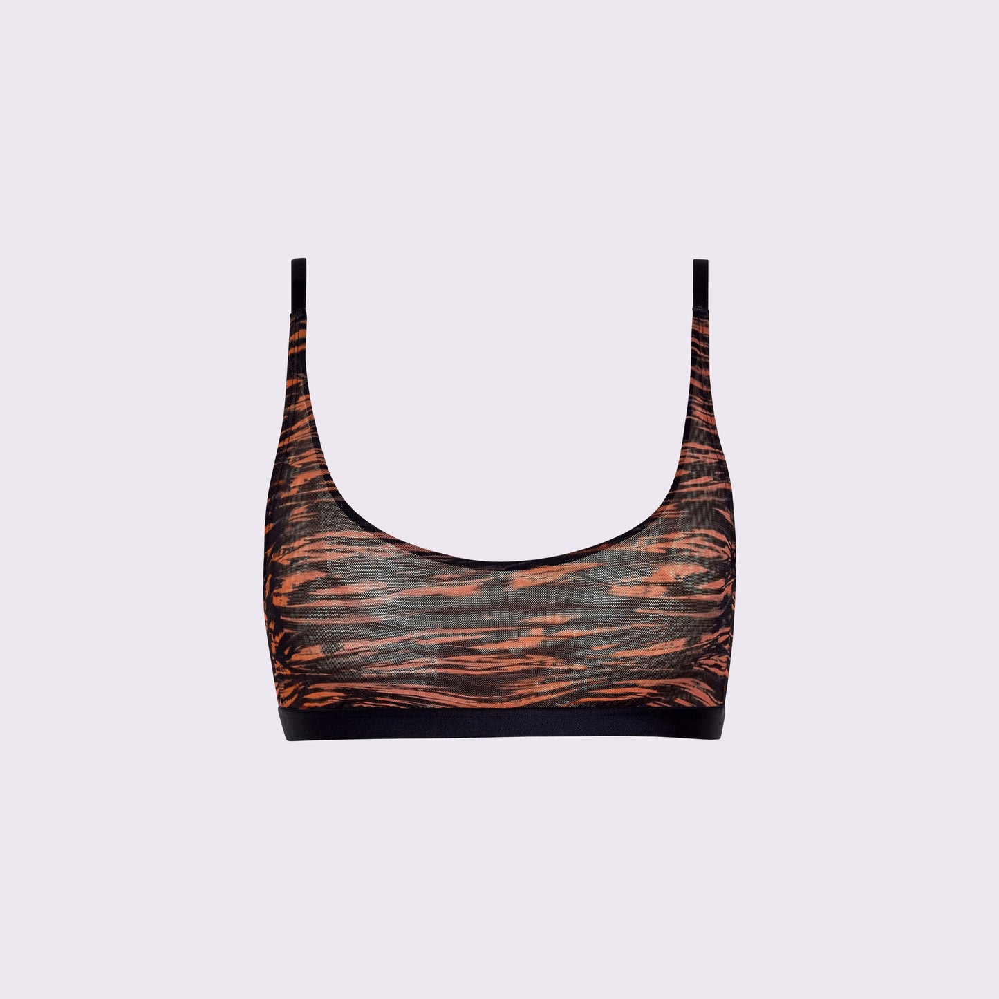 Luxe Mesh Scoop Bralette | Silky Mesh (Eightball)
