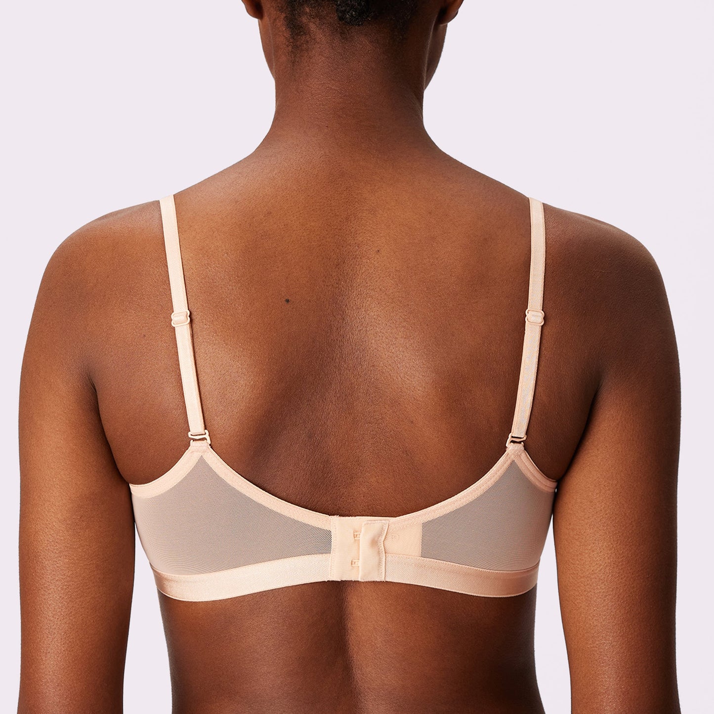 Luxe Mesh Scoop Bralette | Silky Mesh (Eightball)