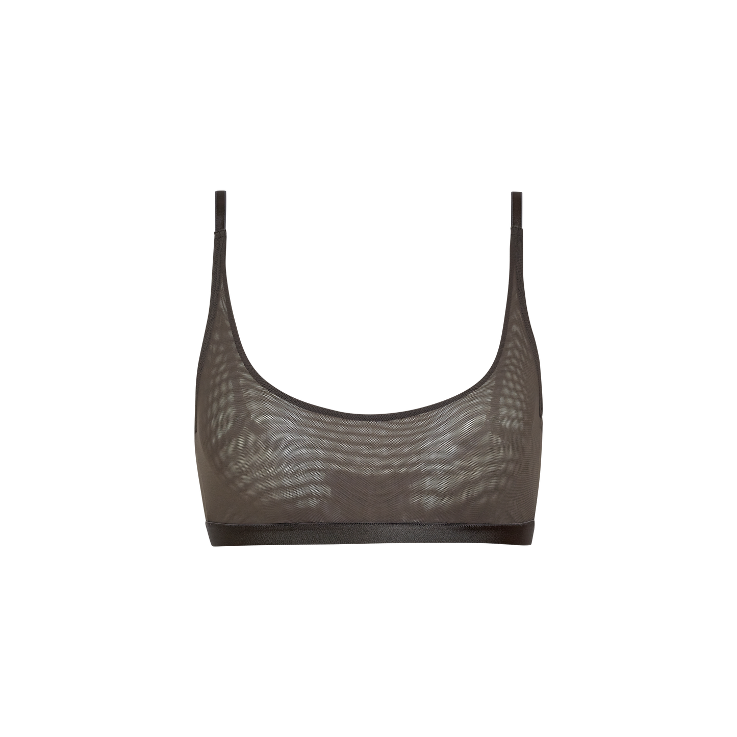 Luxe Mesh Scoop Bralette | Silky Mesh (Eightball)