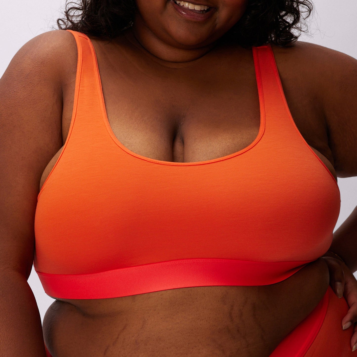 Plunge Back Scoop Bralette | New:Cotton | Archive (Spritz)