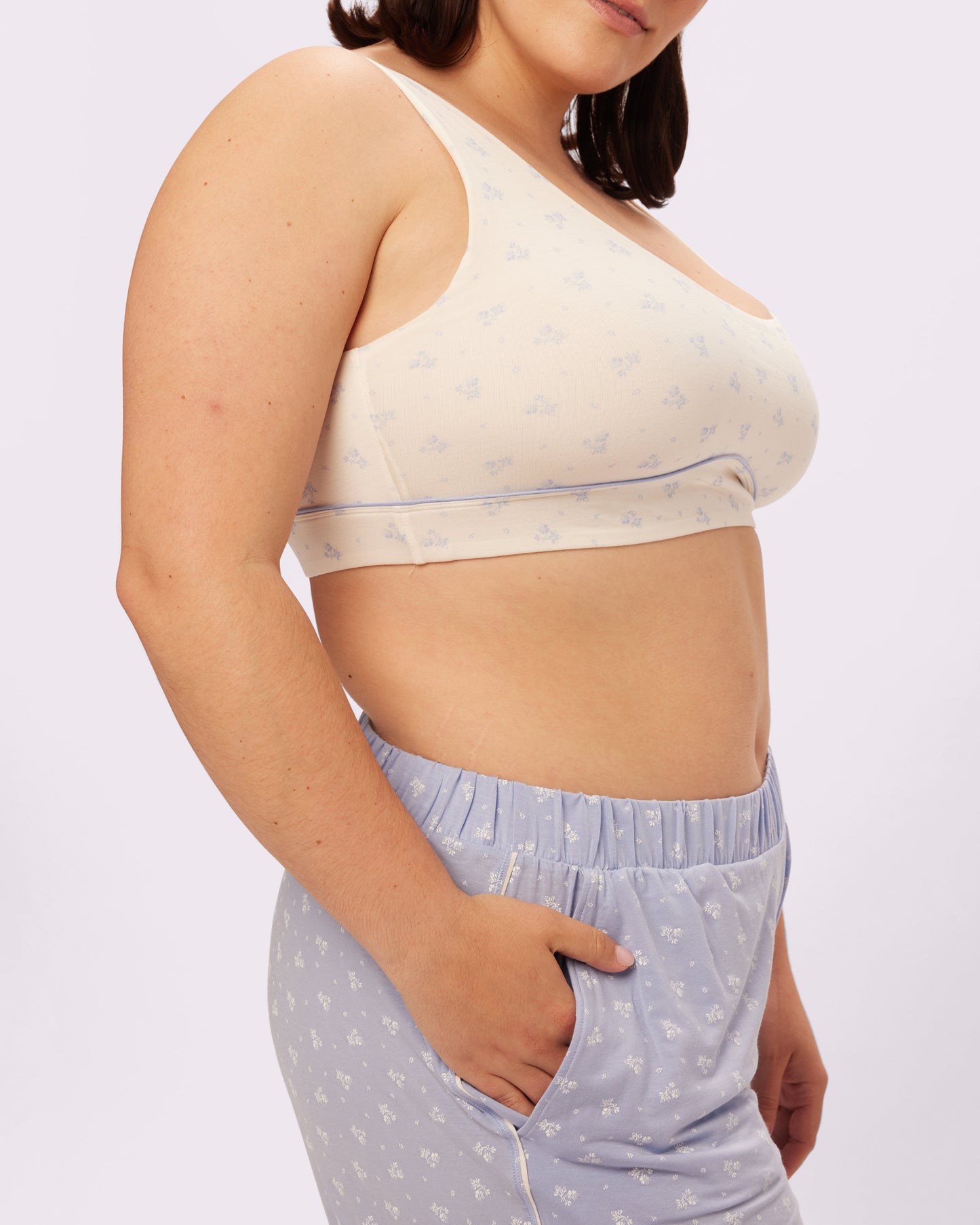 Cloud Scoop Bralette | SuperSoft | Archive (Bouquet Blooms)